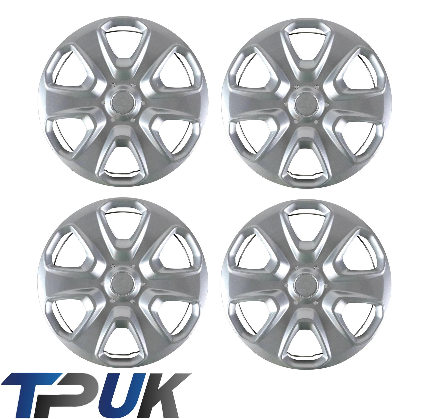 FORD FIESTA MK7 SET OF 4 15" INCH WHEEL TRIM HUB CAP COVER 2008 ON