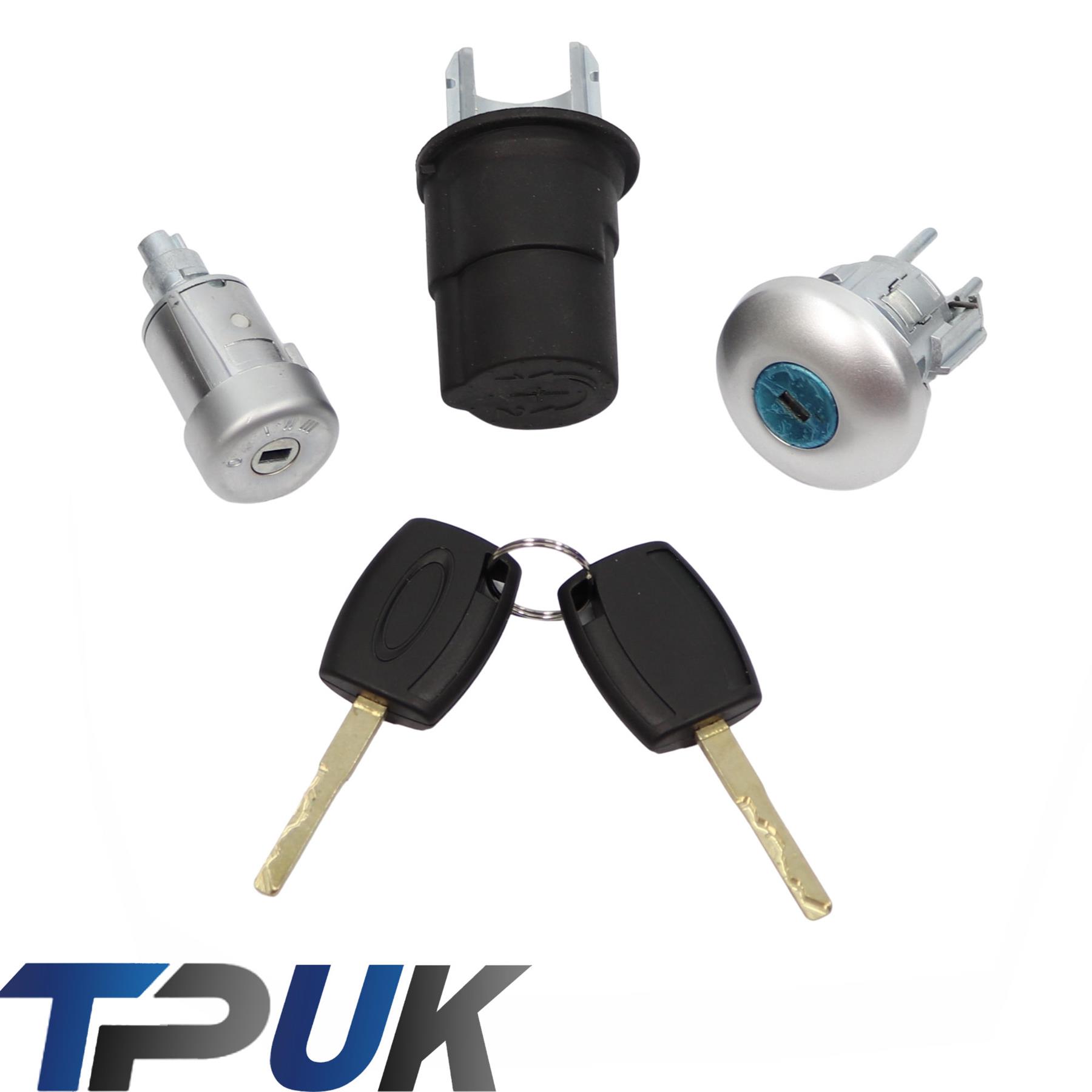FOR FORD TRANSIT LOCK SET MK8 CUSTOM DOOR IGNITION BARREL 2 KEYS