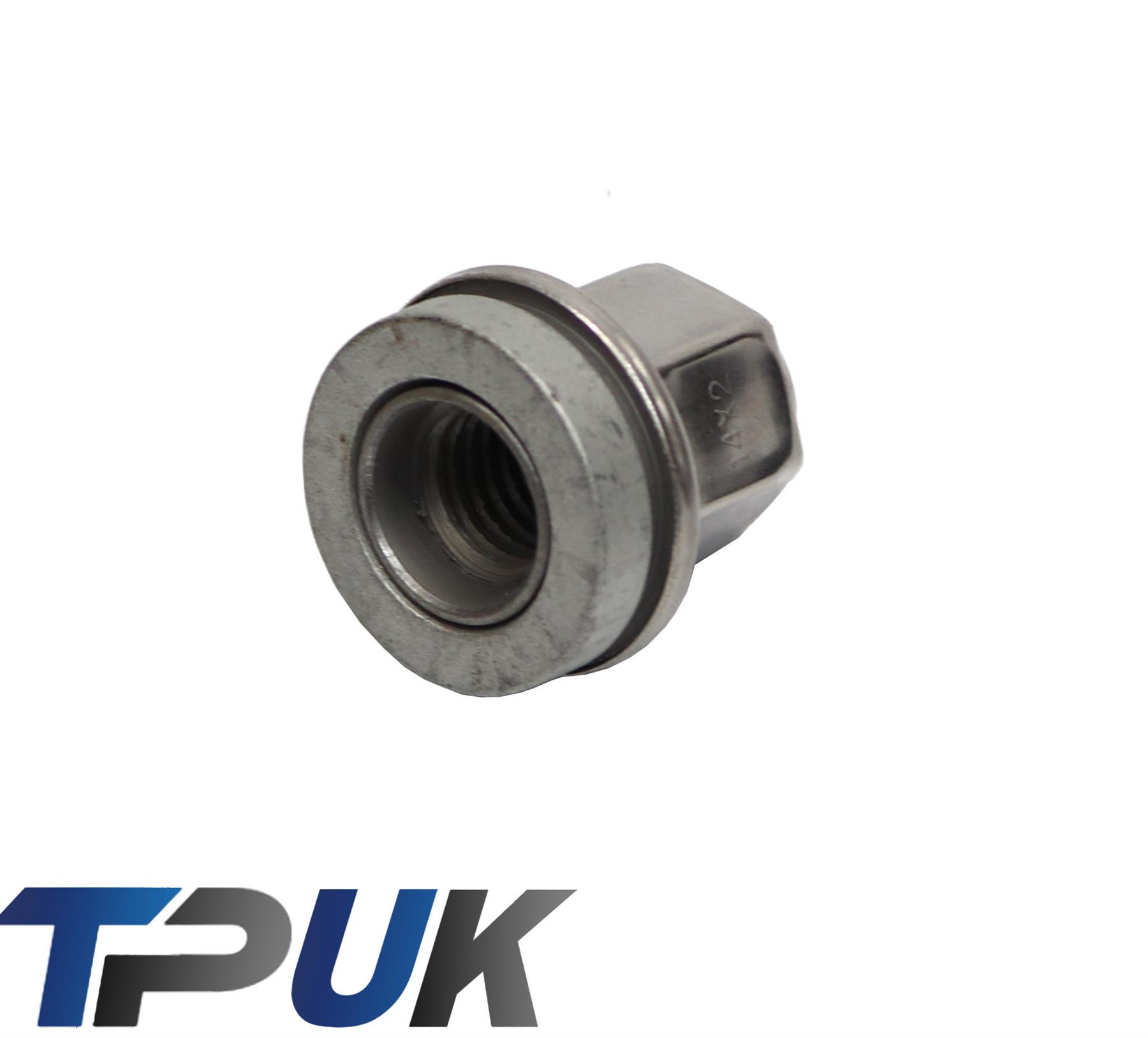 FORD TRANSIT WHEEL NUTS SET 5 STAINLESS STEEL CAPPED O.E M14x2 MK6 MK7