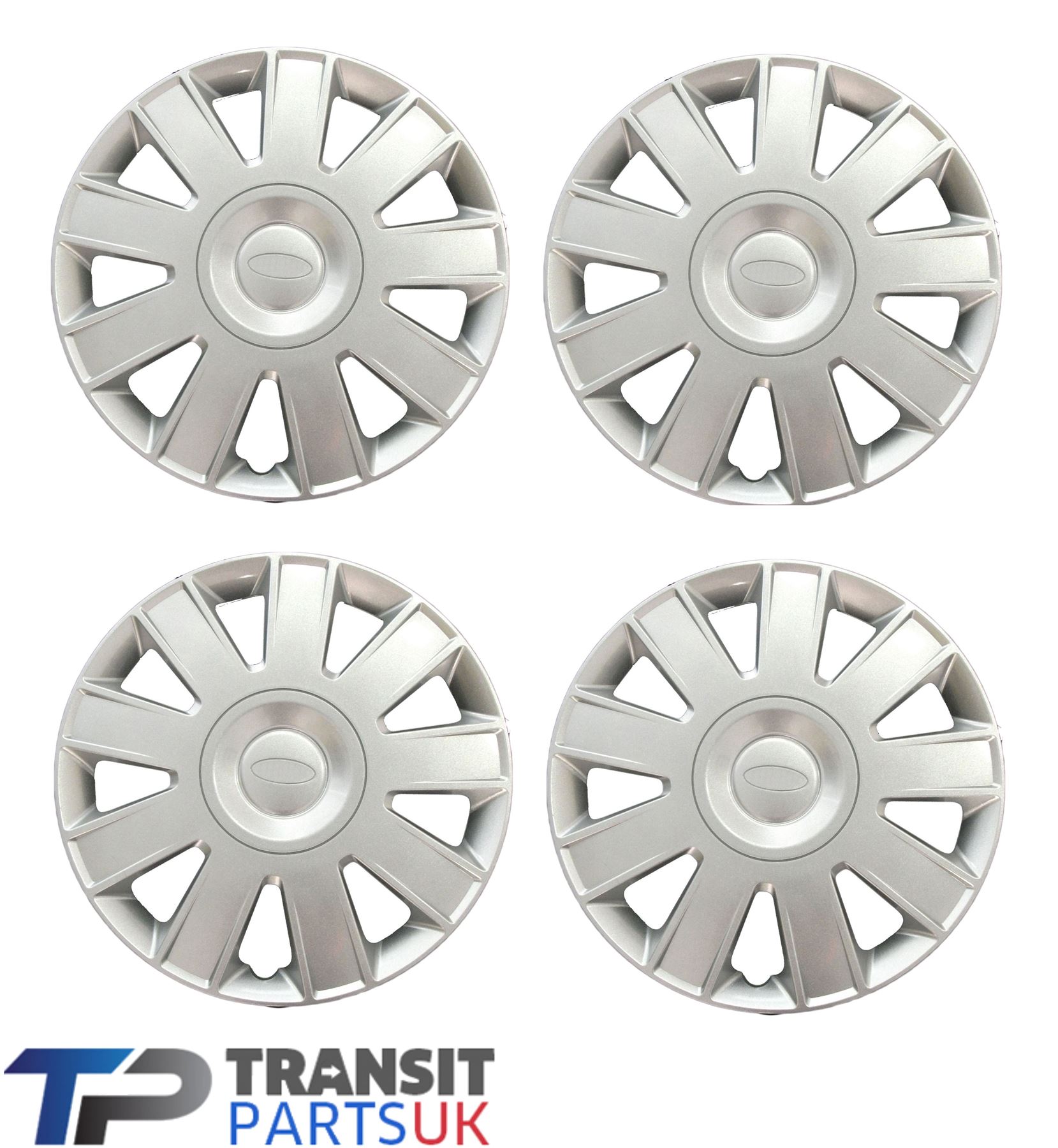 FORD TRANSIT CONNECT 15" WHEEL TRIMS 2009 2014 SET OF 4 HUB CAP COVER