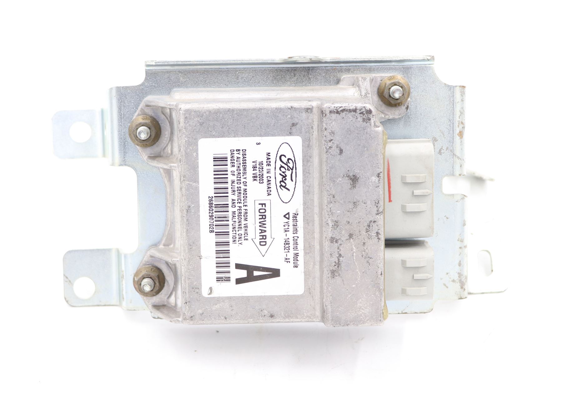 FORD TRANSIT AIRBAG CONTROL UNIT 2.4 RWD MK6 2000 TO 2006 YC1A14B321AG