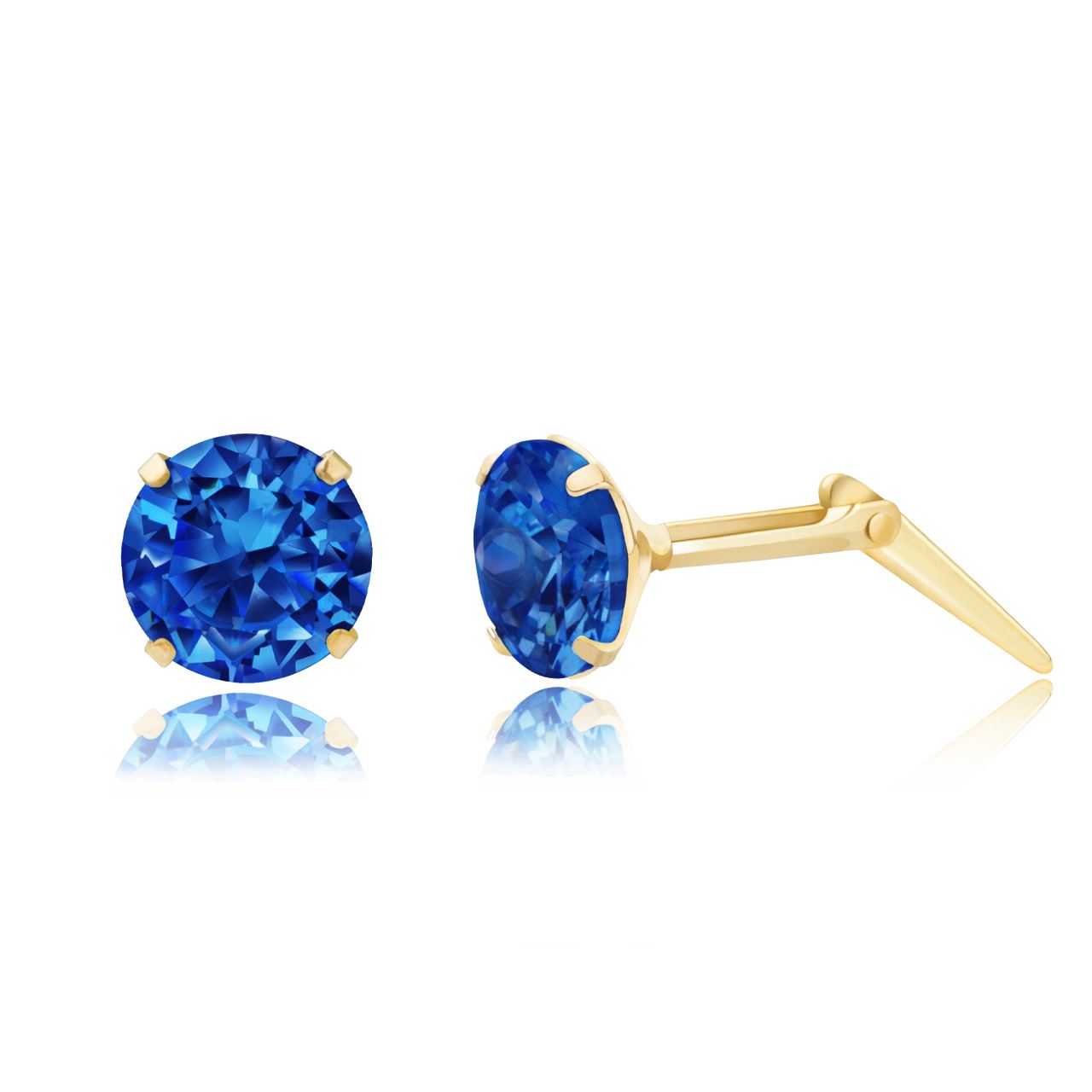 25 mm Sterling Silver/9ct gold sapphire crystal Andralok earrings/Gift