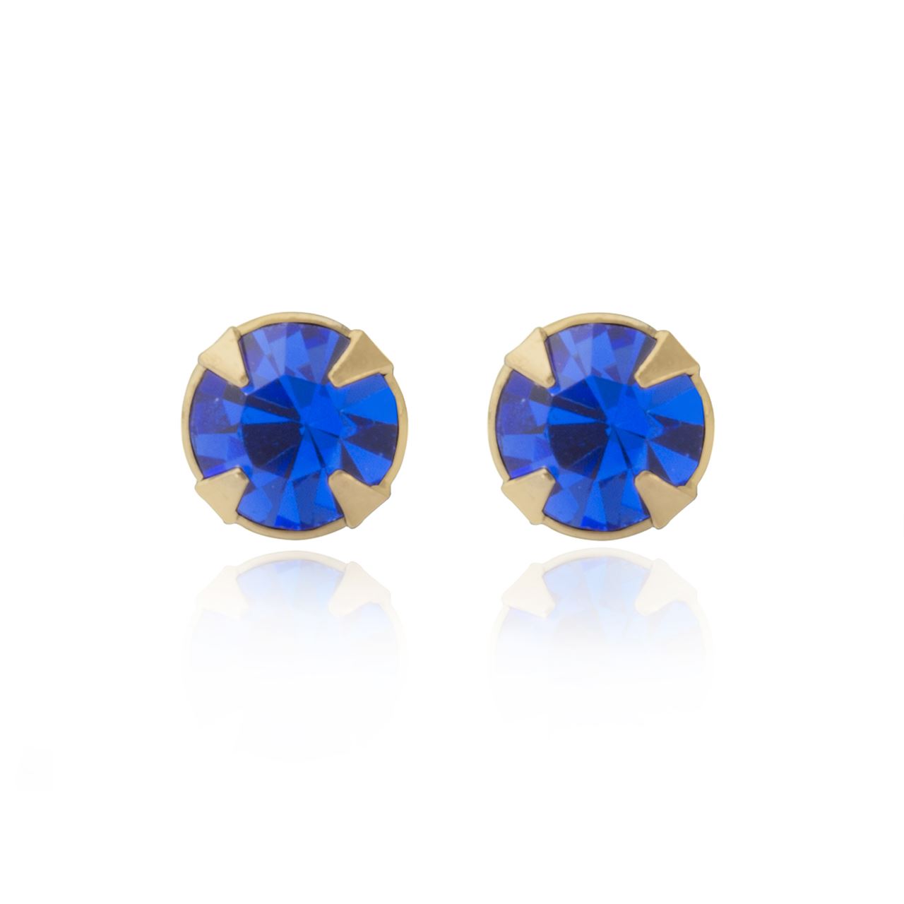 25 mm Sterling Silver/9ct gold sapphire crystal Andralok earrings/Gift