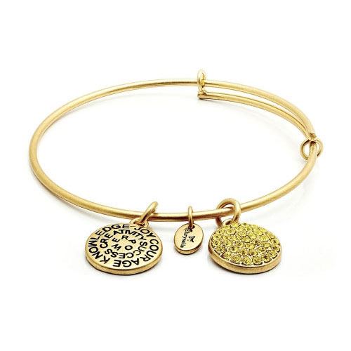 Chrysalis Good Fortune Birthstone Crystal Expandable Bangle - Picture 3 of 8