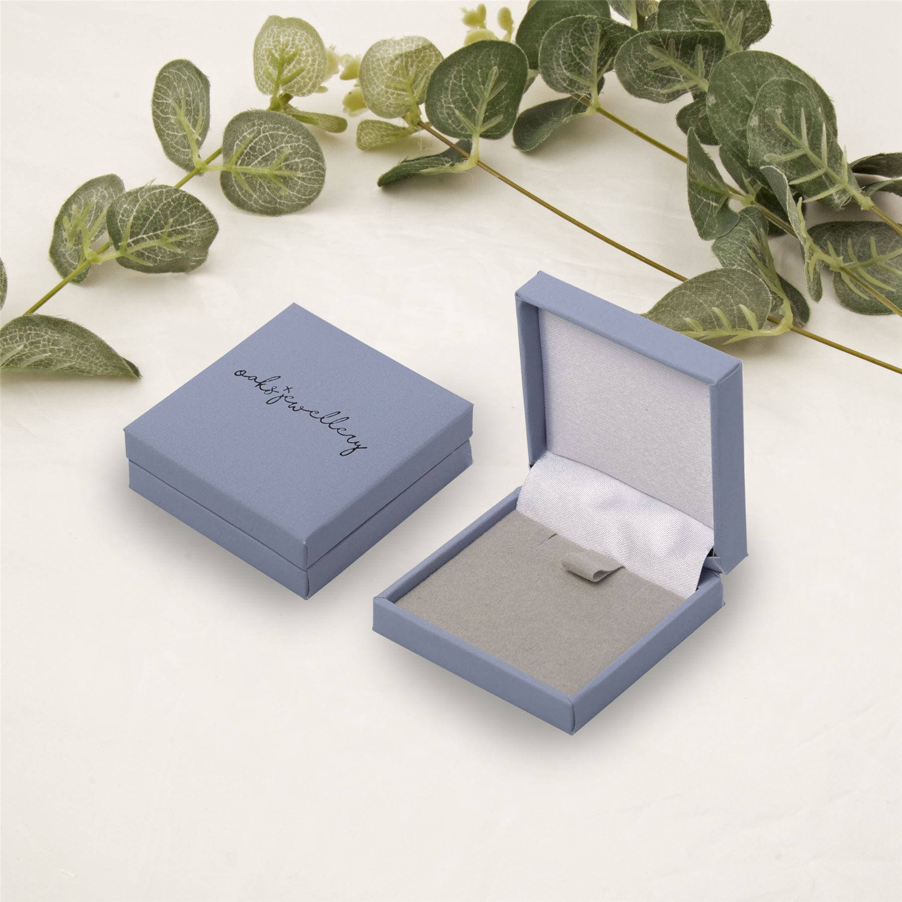 Aqua Swarovski crystal cross stud earrings - Foto 10 di 20