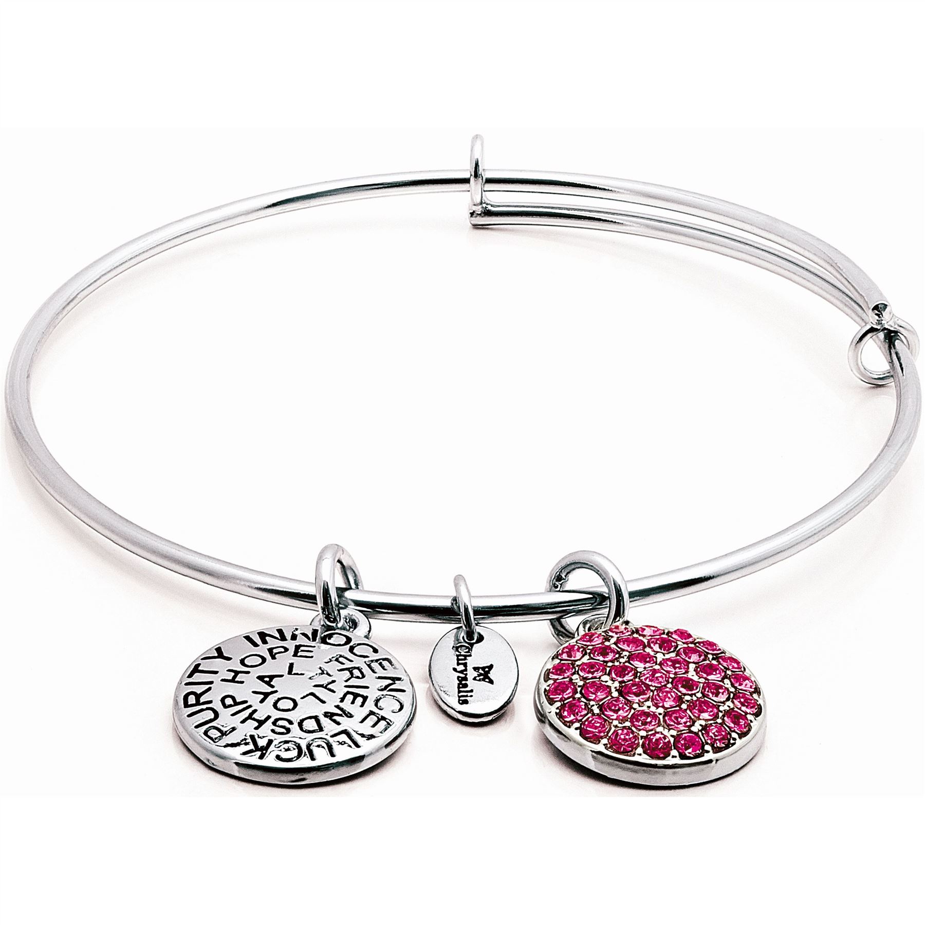Chrysalis Good Fortune Birthstone Crystal Expandable Bangle - Picture 6 of 8