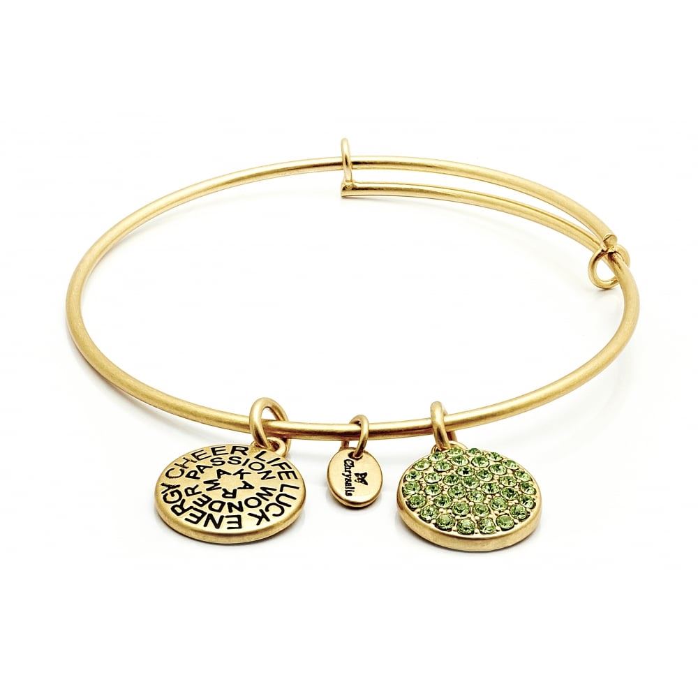 Chrysalis Good Fortune Birthstone Crystal Expandable Bangle - Picture 4 of 8