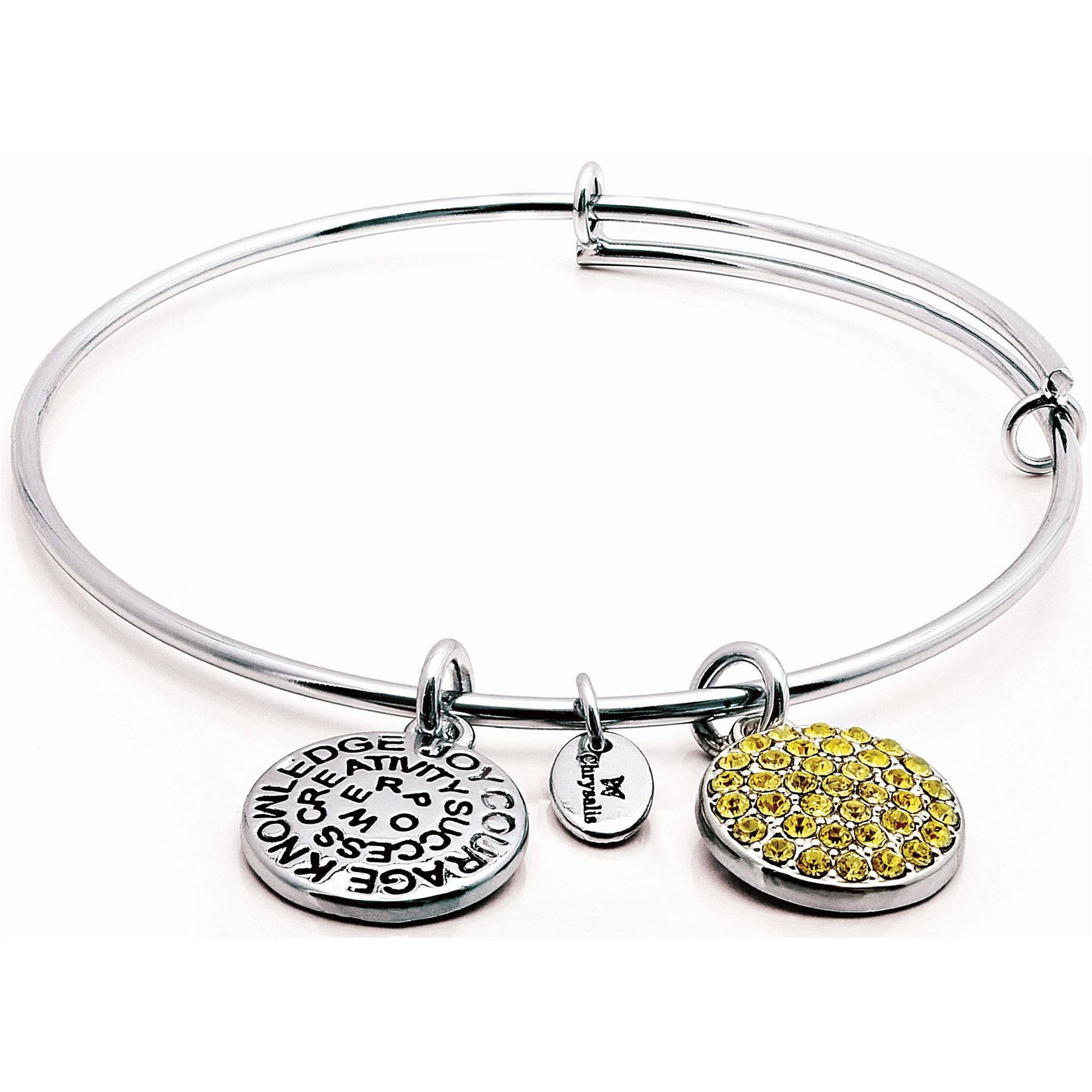 Chrysalis Good Fortune Birthstone Crystal Expandable Bangle - Picture 5 of 8