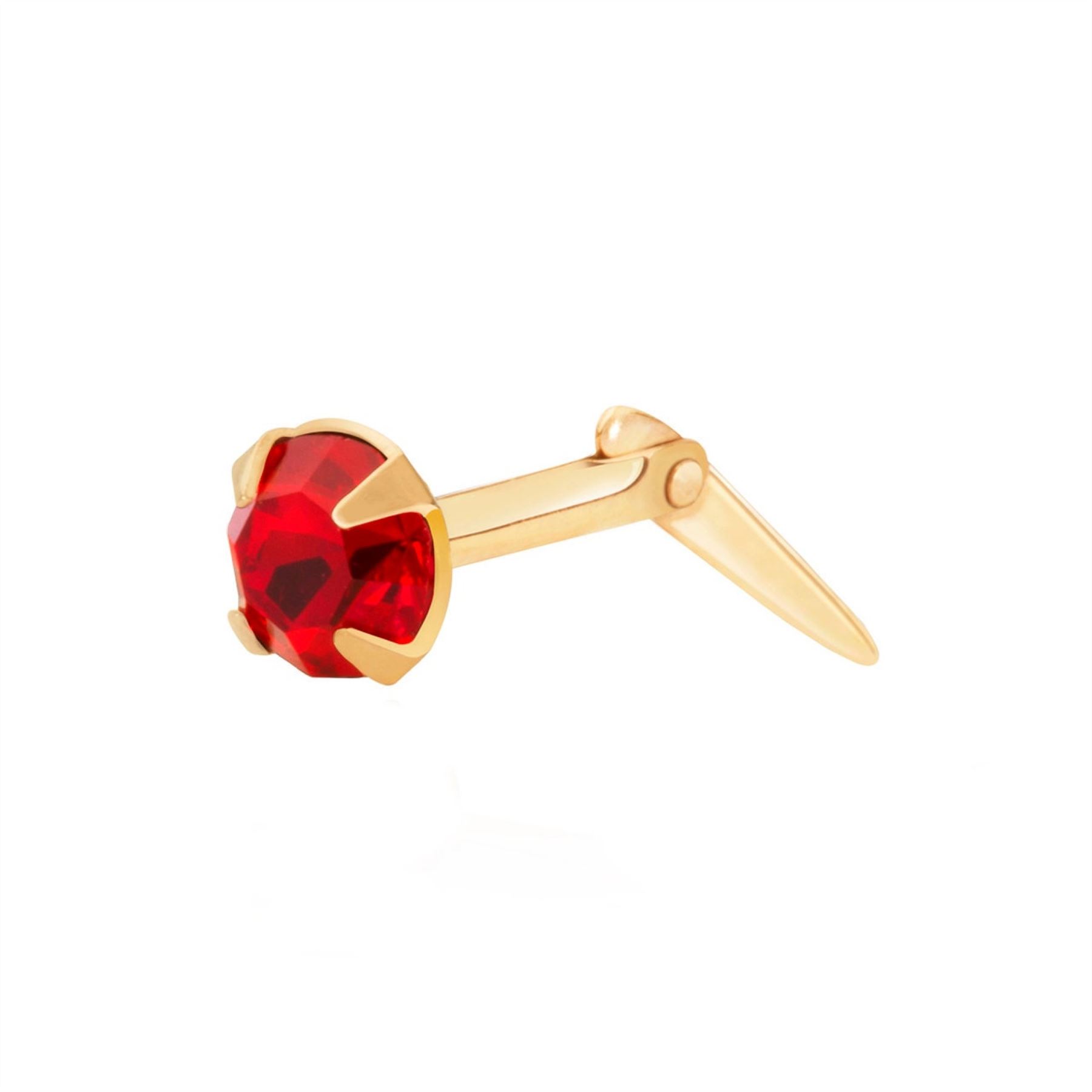 2 - 3.5mm Andralok Red nose stud - Picture 4 of 5