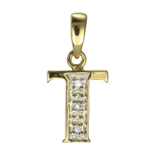 9ct Gold & Diamond Alphabet Letter Charm A - Z / Pendant / Initials / Charms - Picture 24 of 30