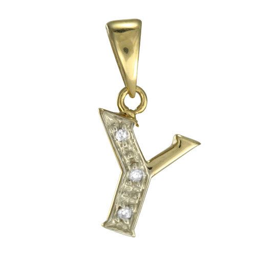 9ct Gold & Diamond Alphabet Letter Charm A - Z / Pendant / Initials / Charms - Picture 29 of 30