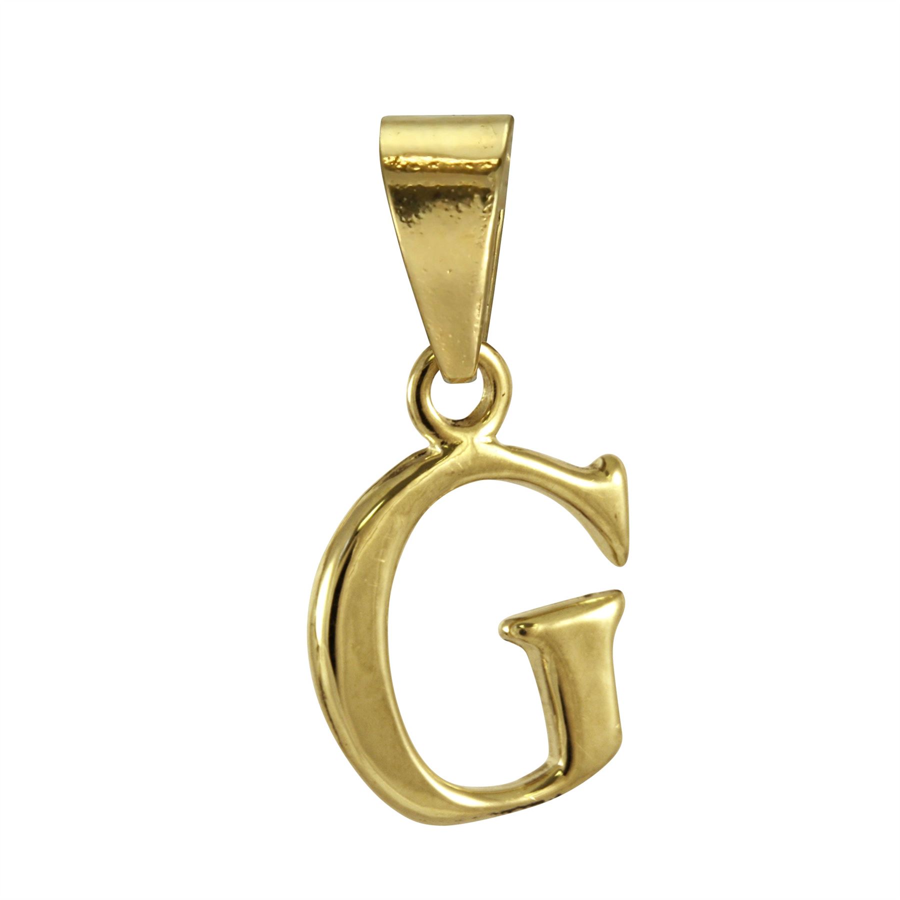 9ct Gold Alphabet Letter - Bail Charm / Pendant A - Z - Picture 8 of 27