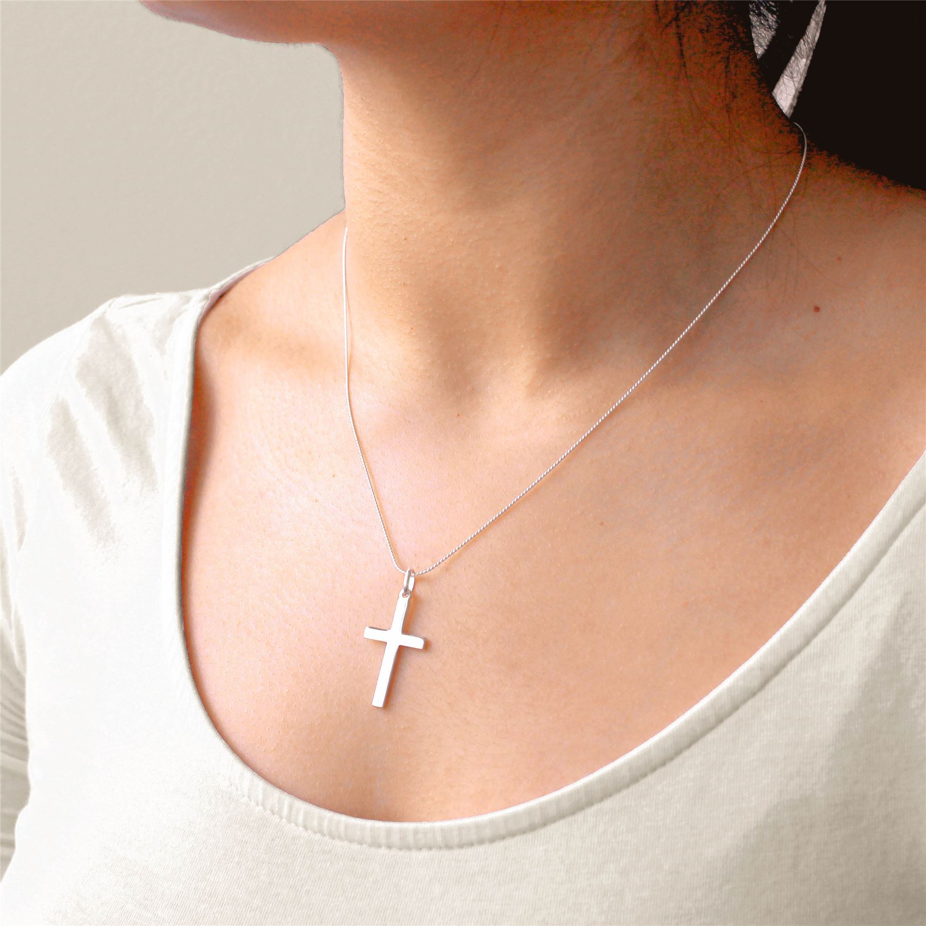 Collier et Pendentif Croix en Argent 925/1000 - 41 à 56cm - Picture 46 of 99