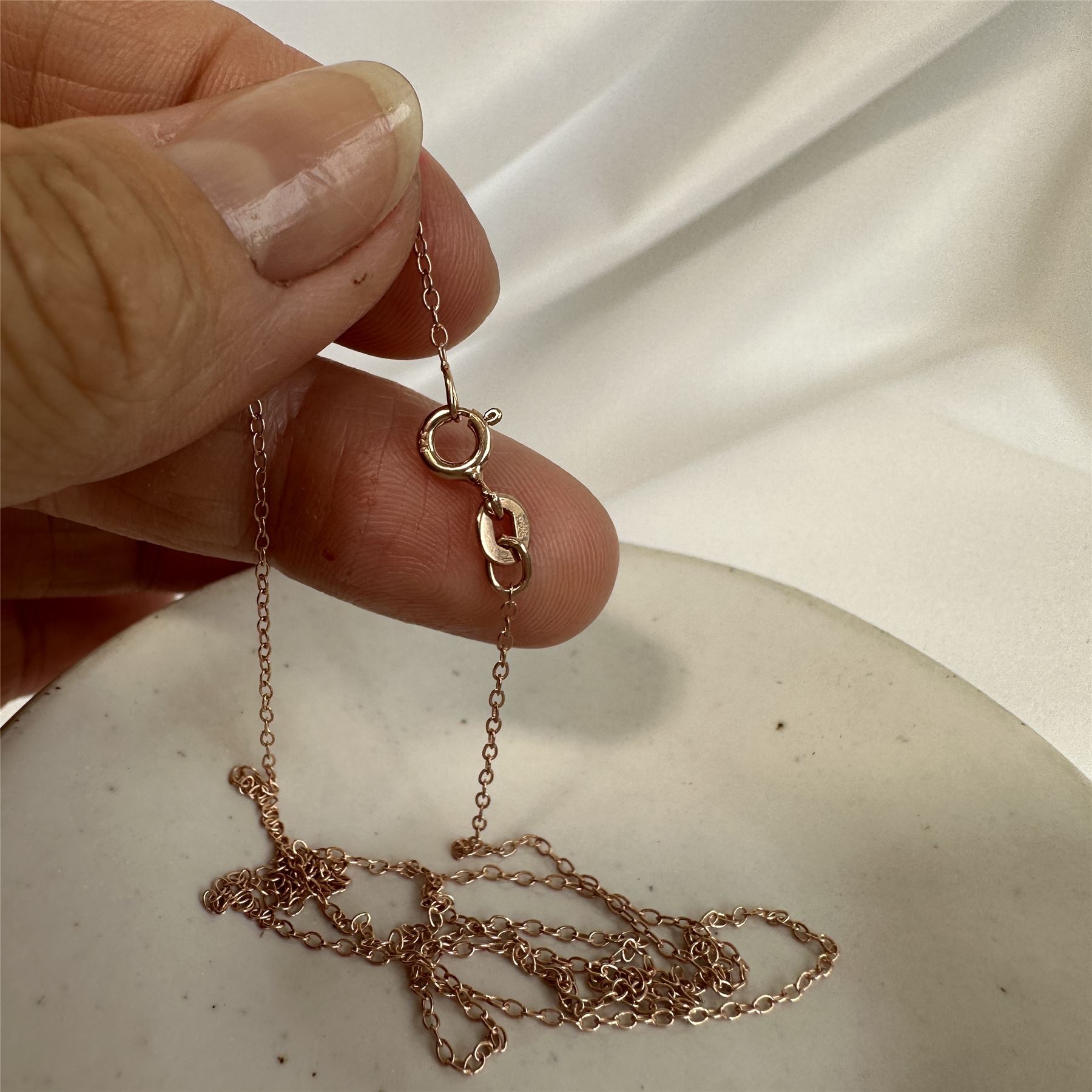 Rose Gold Plated Sterling Silver Trace Chain 14 16 18 20 22 Inches - Picture 40 of 55