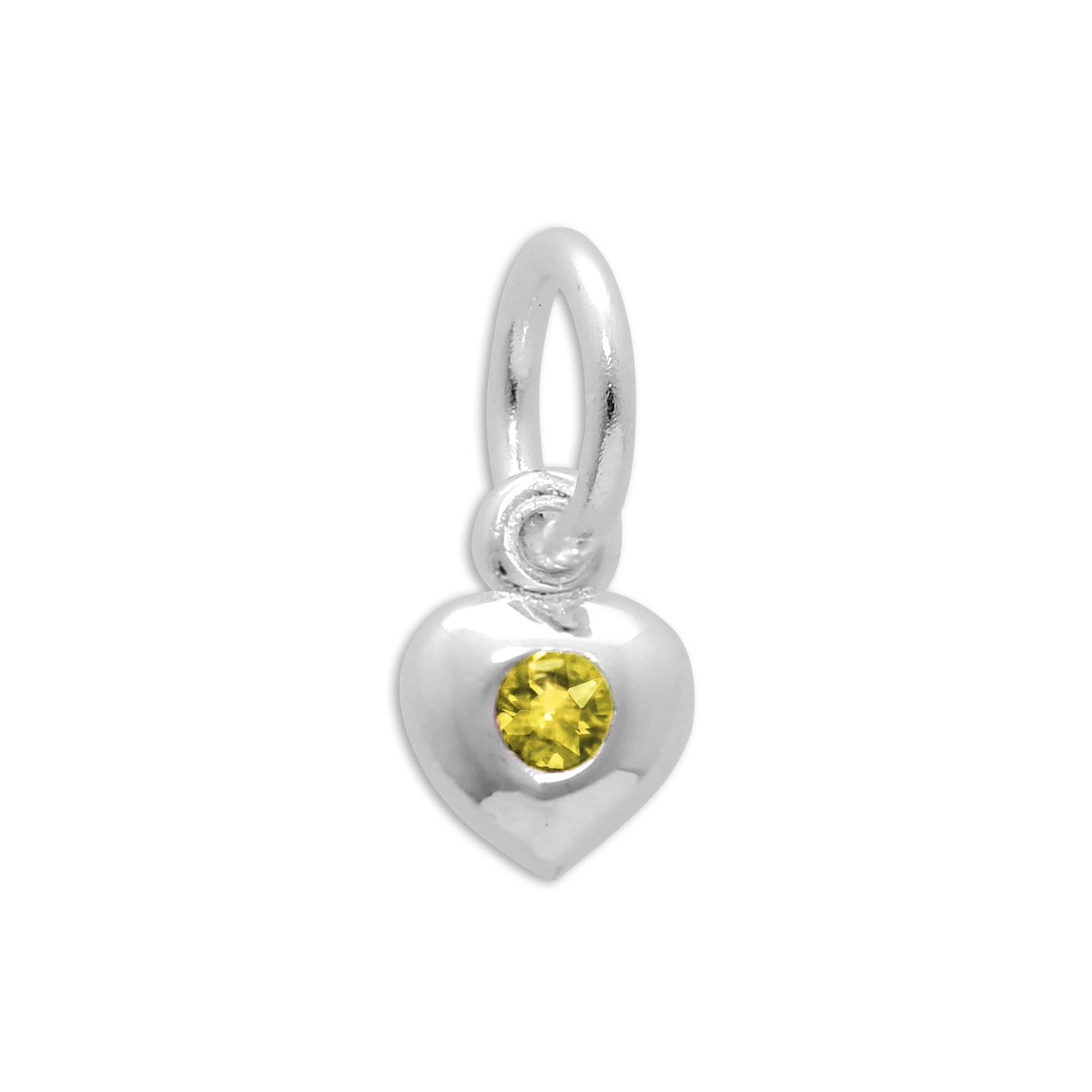 Charm Coeur Oxyde de Zirconium de Naissance en Argent 925/1000 - Foto 77 di 110