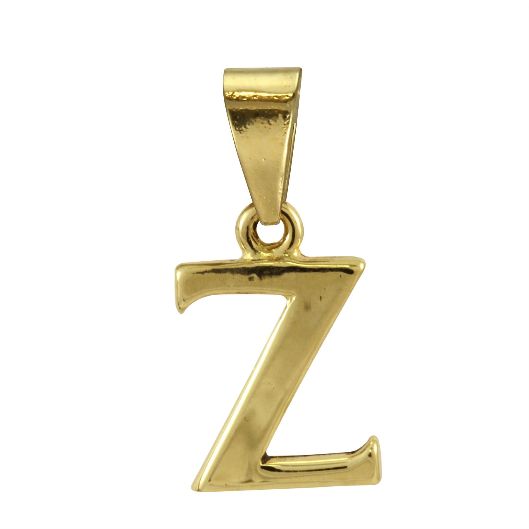 9ct Gold Alphabet Letter - Bail Charm / Pendant A - Z - Picture 27 of 27