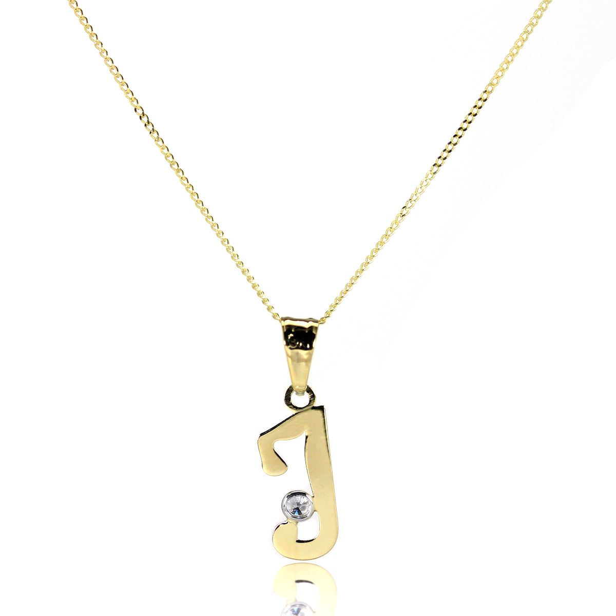 Light 9ct Gold Letter Alphabet A - Z Pendant w CZ Crystal / Initials / Necklaces - Picture 79 of 211