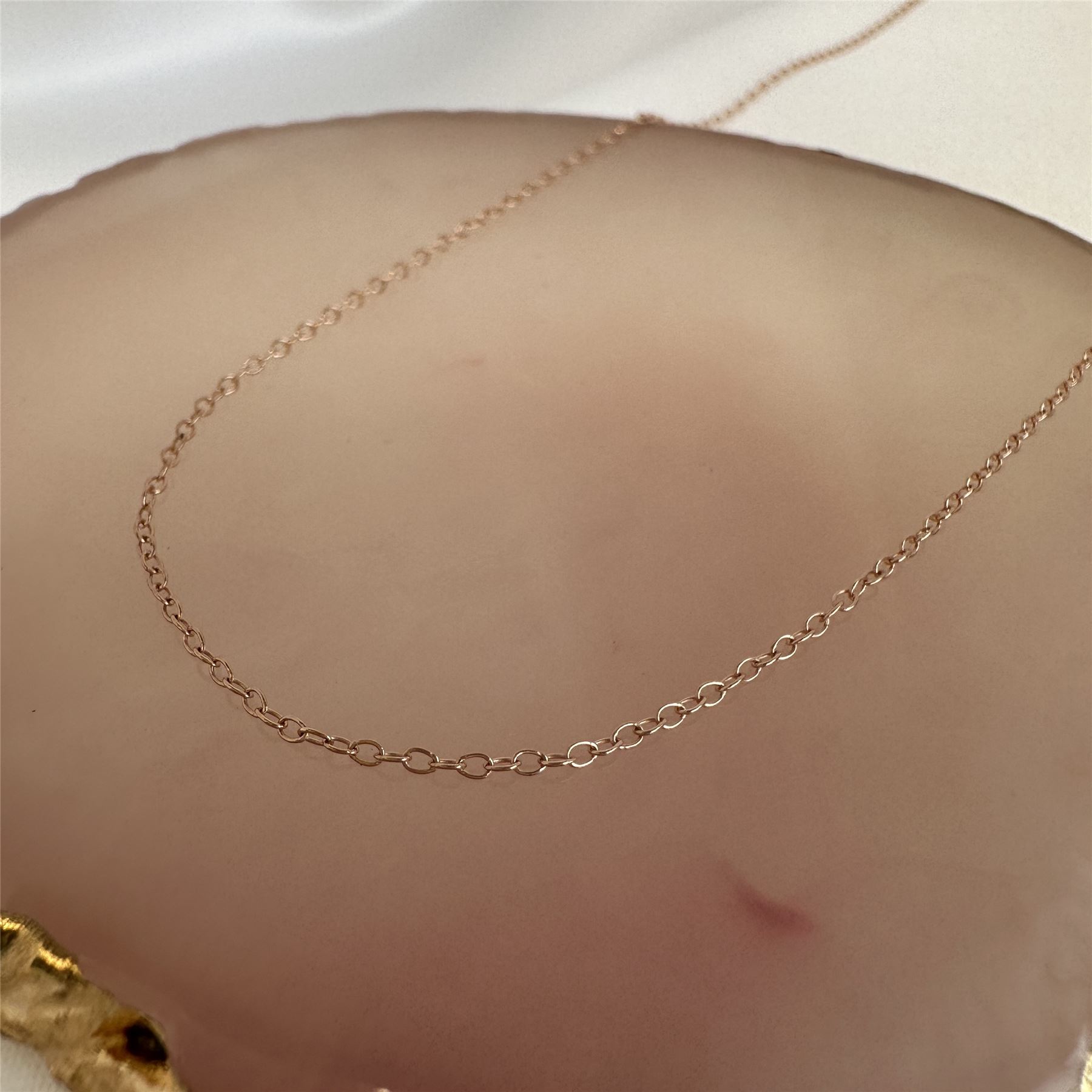 Rose Gold Plated Sterling Silver Trace Chain 14 16 18 20 22 Inches - Picture 41 of 55
