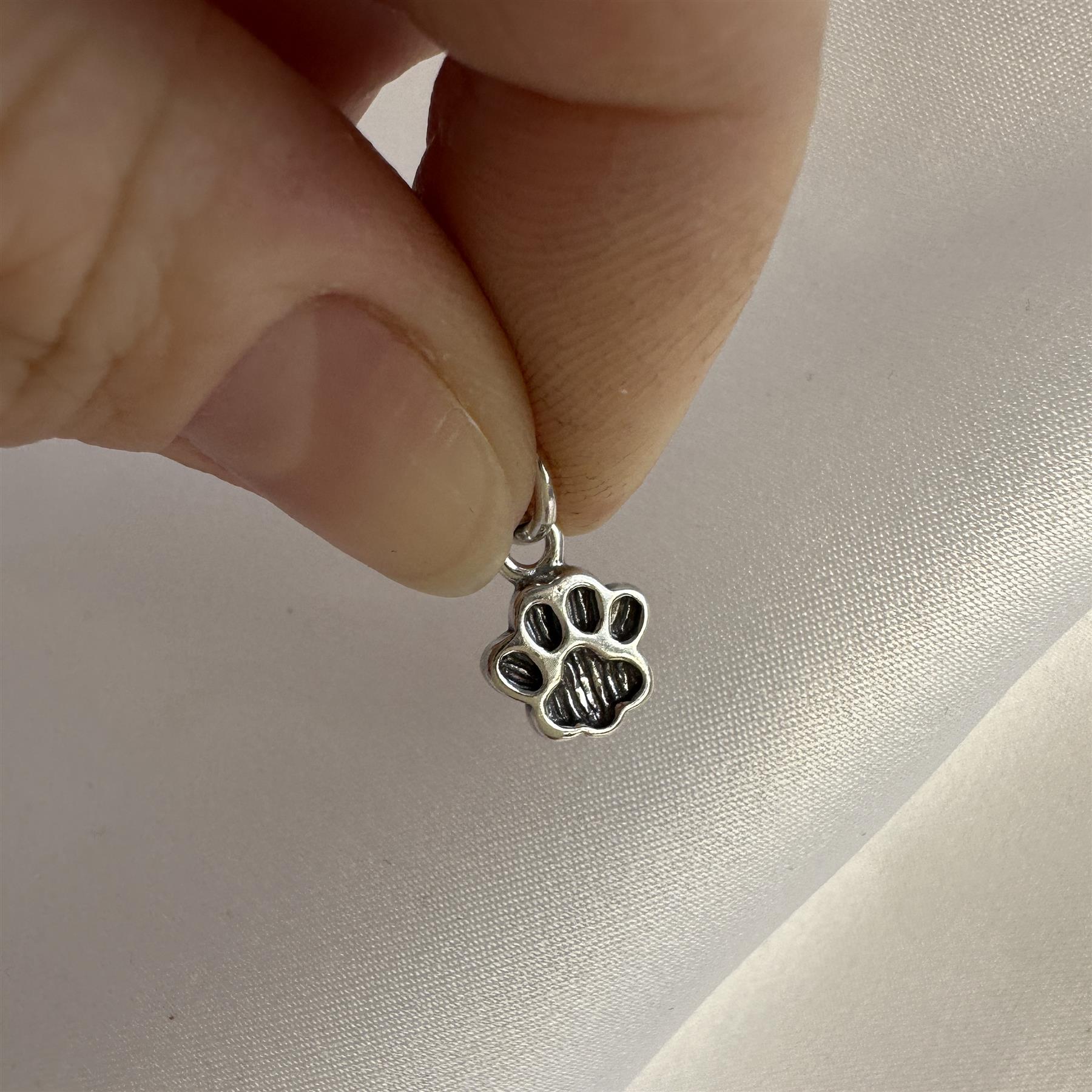 Charm Empreinte de Patte en Argent 925/1000
