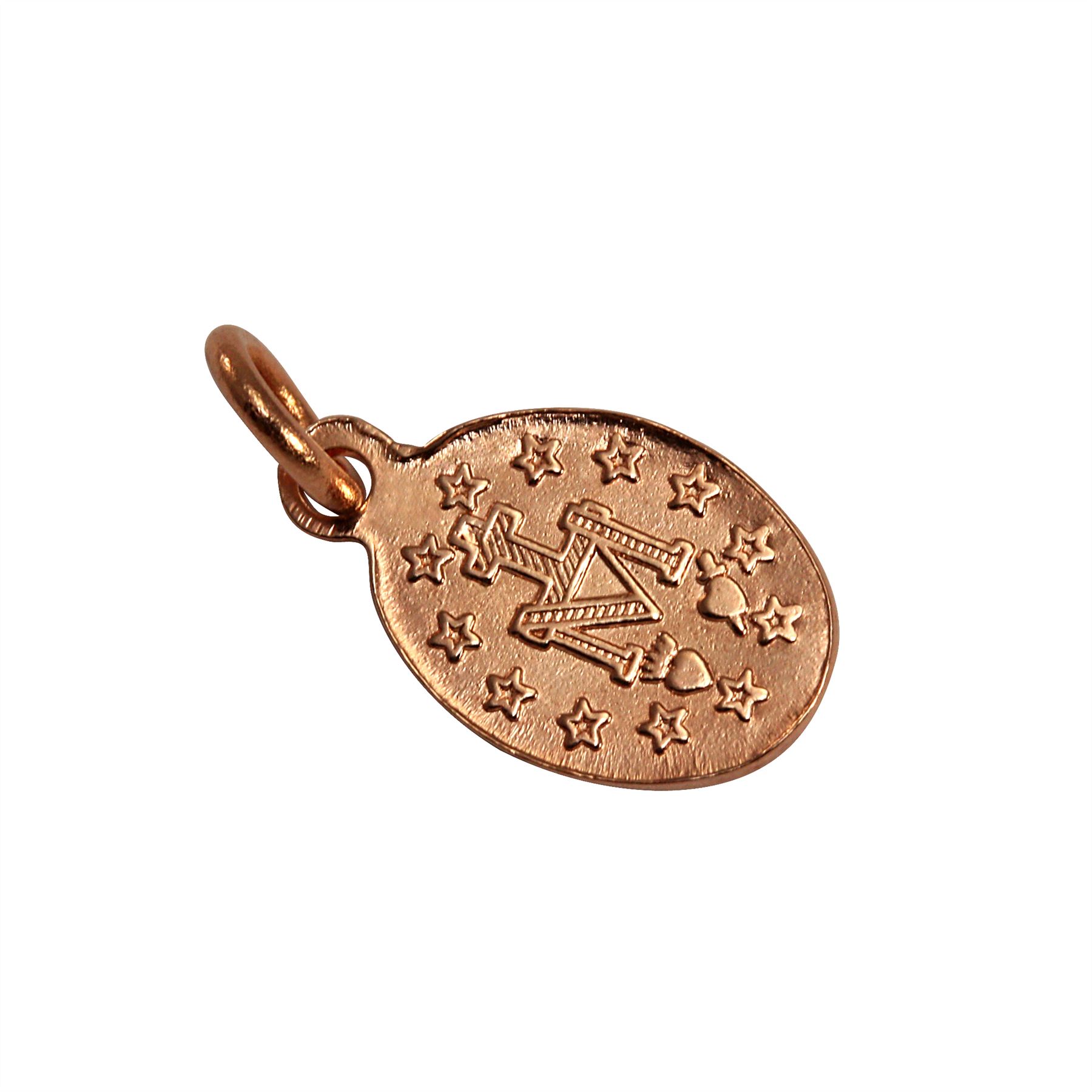 9ct Rose Gold Miraculous Mary Medal Pendant / Necklaces / Pendants - Picture 12 of 18