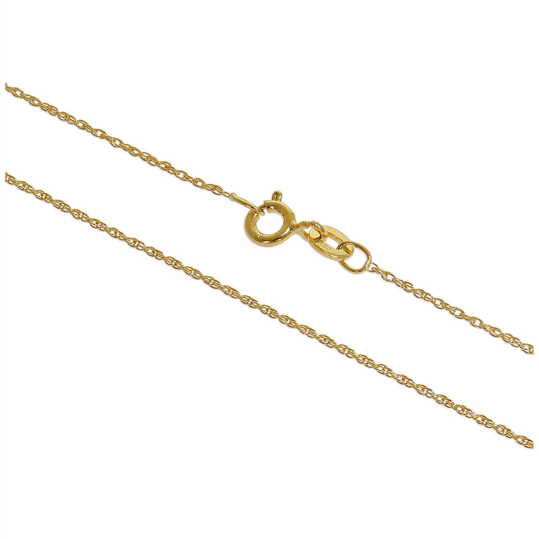 Gold Plated Sterling Silver 14 - 28 Inch Prince of Wales Chain - Picture 49 of 55