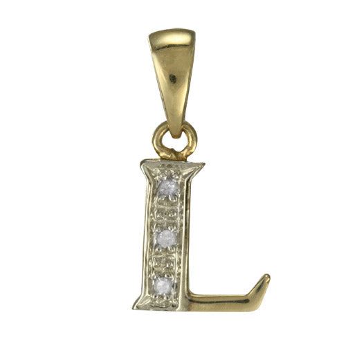 9ct Gold & Diamond Alphabet Letter Charm A - Z / Pendant / Initials / Charms - Picture 16 of 30