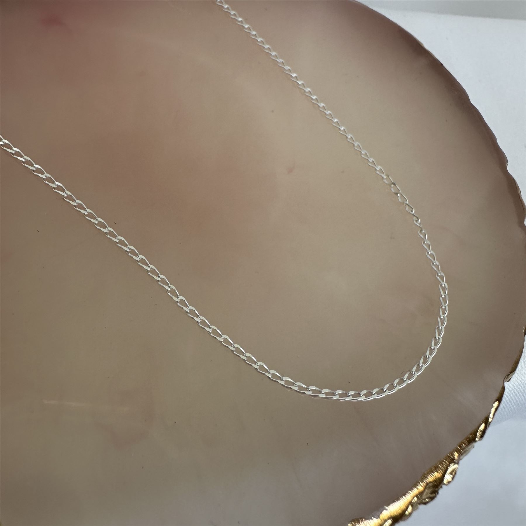 Sterling Silver 1mm Long Curb Chain 14 - 32 Inches Chains - Picture 52 of 63