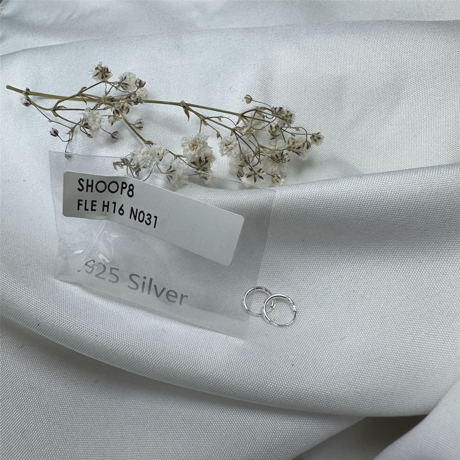 Sterling Silver Hoop Sleeper Earrings | 8mm - 50mm | Small - Large - Picture 7 of 71