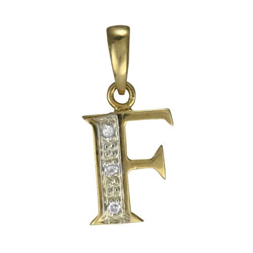 9ct Gold & Diamond Alphabet Letter Charm A - Z / Pendant / Initials / Charms - Picture 10 of 30