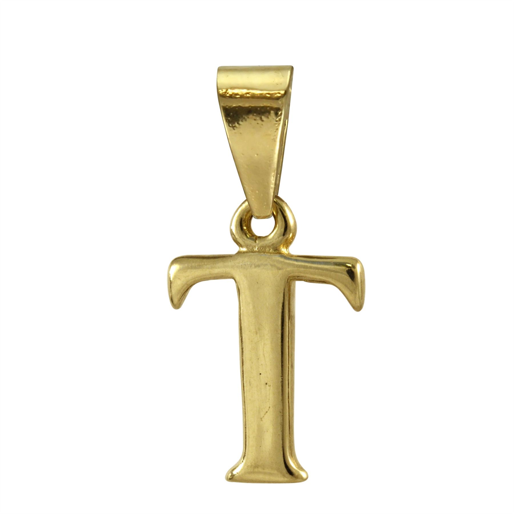 9ct Gold Alphabet Letter - Bail Charm / Pendant A - Z - Picture 21 of 27
