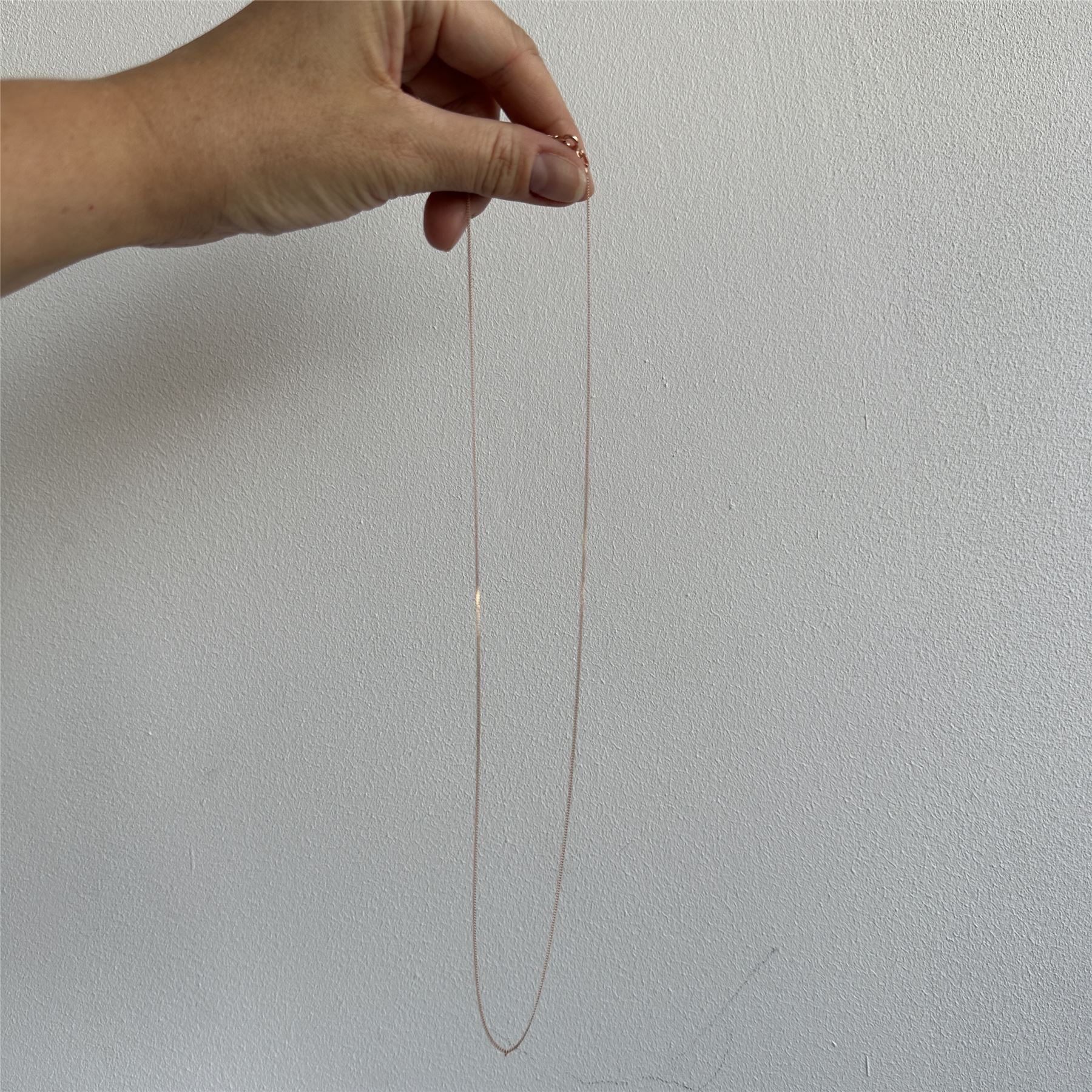 Rose Gold Plated Sterling Silver Fine Diamond Cut Chain 14 - 32 Inches - Picture 29 of 98