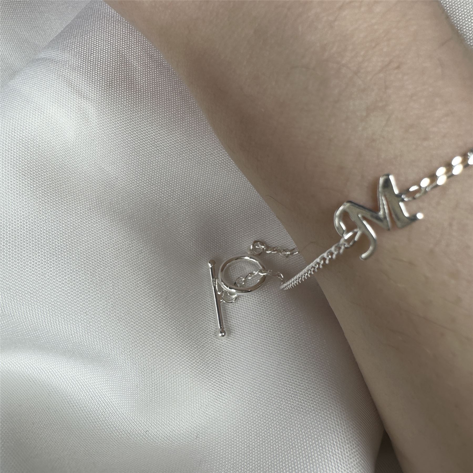 Sterling Silver Mum Heart Toggle Bracelet Mothers Day Mom Love Bracelets