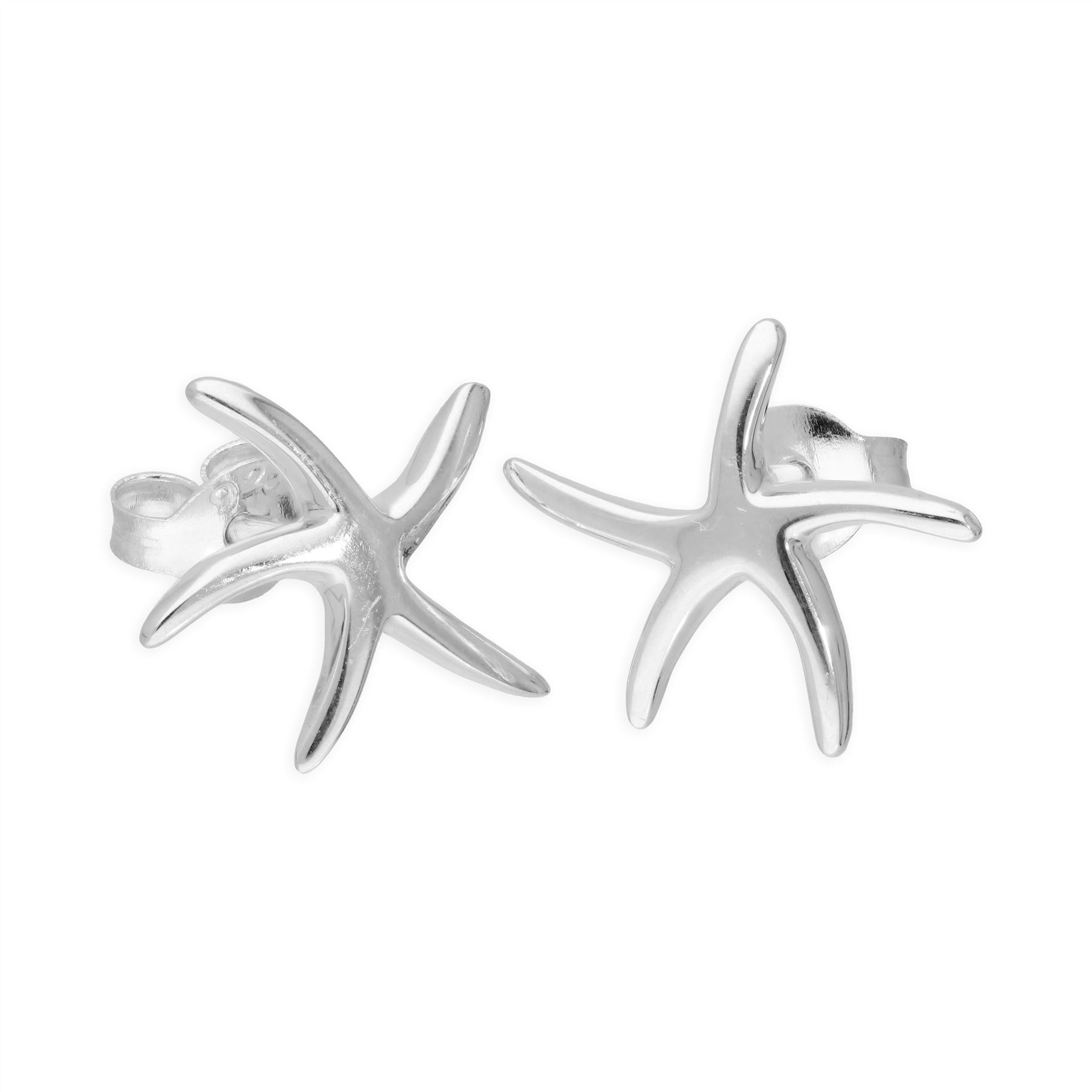 Sterlingsilber Klein Seestern Ohrstecker
