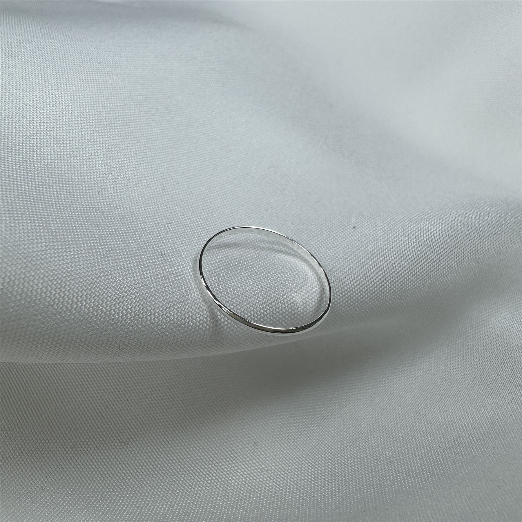 Small Sterling Silver 1mm Plain Stacking Ring