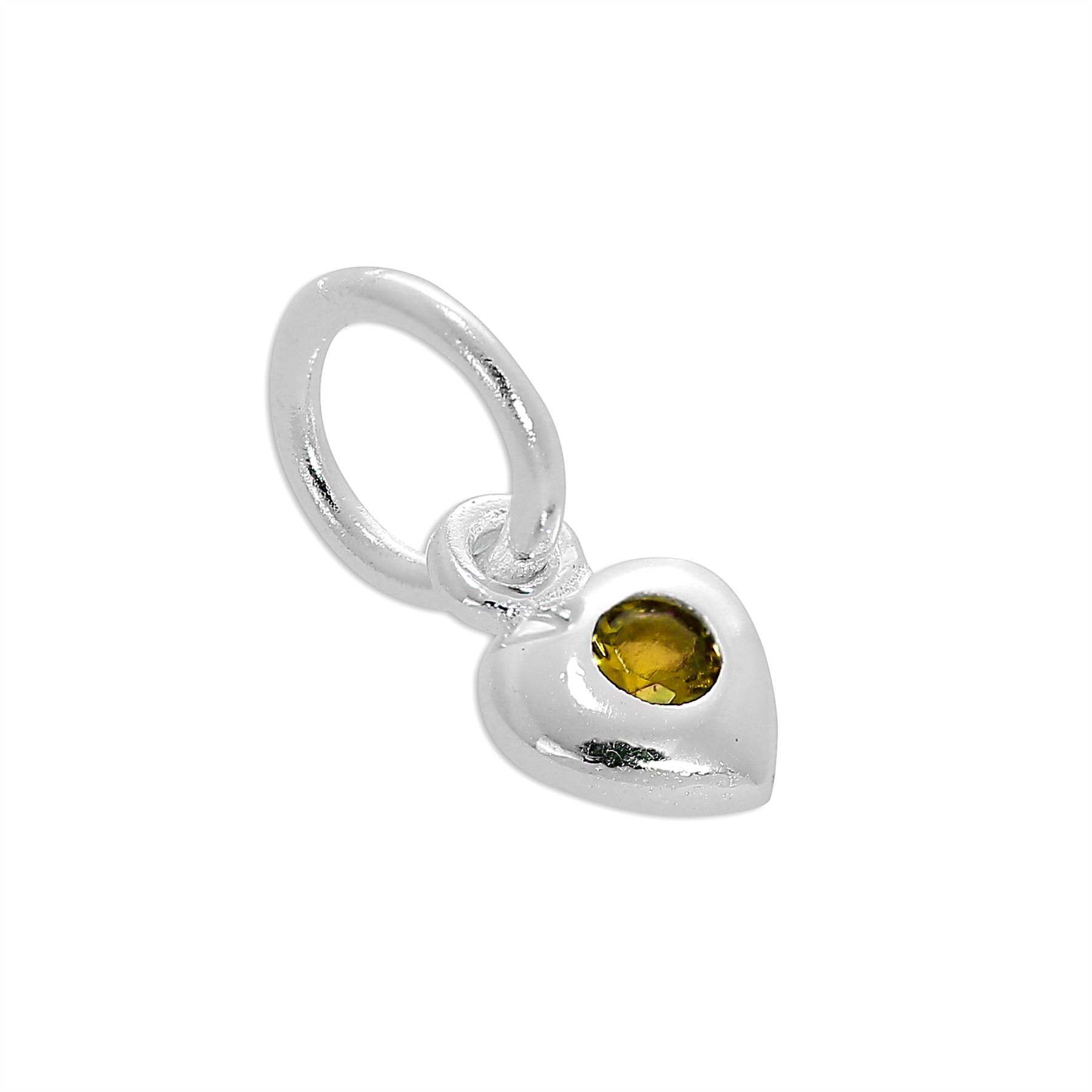 Charm Coeur Oxyde de Zirconium de Naissance en Argent 925/1000 - Foto 21 di 110