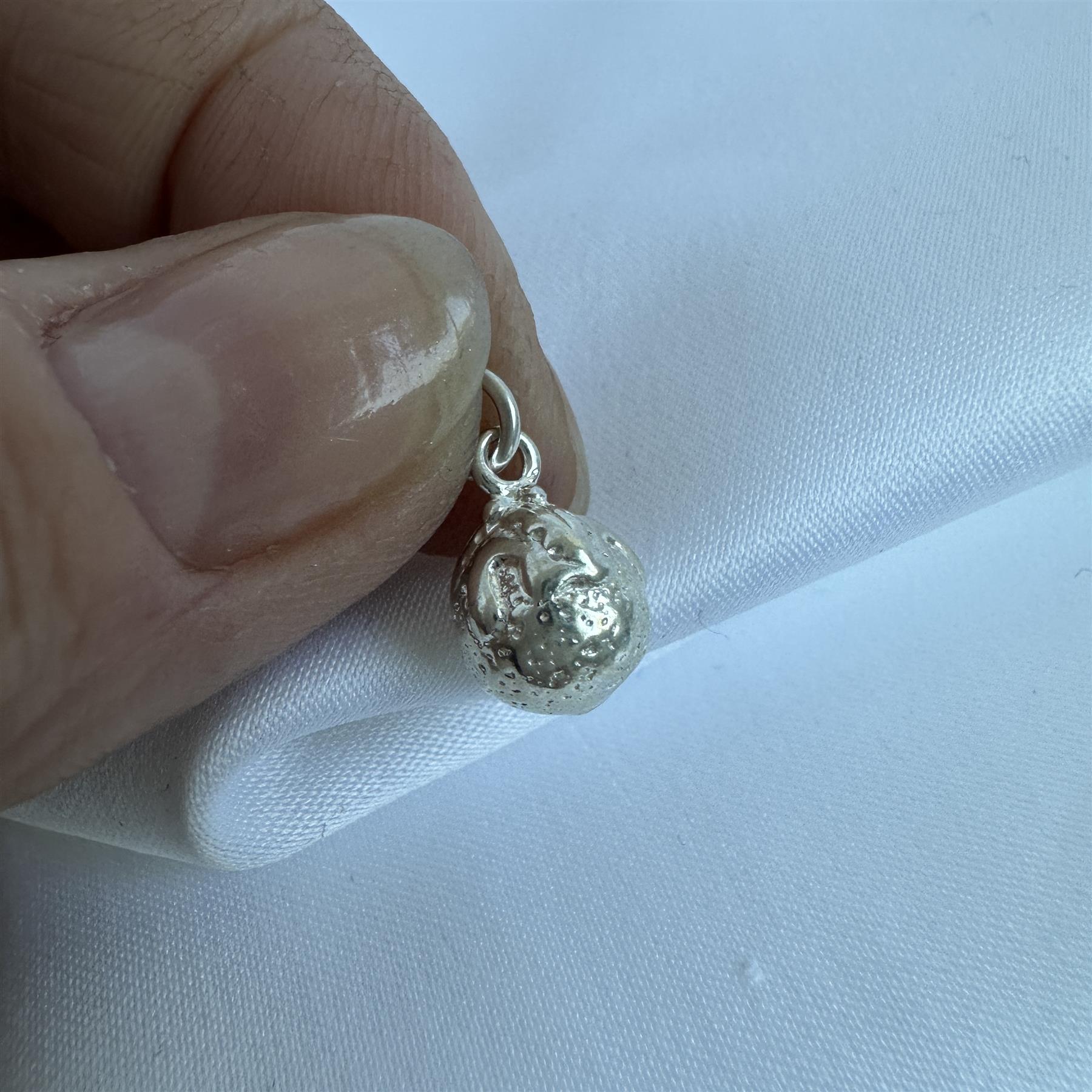 Plum Pudding Vintage Silver Christmas Pudding Charms Sterling