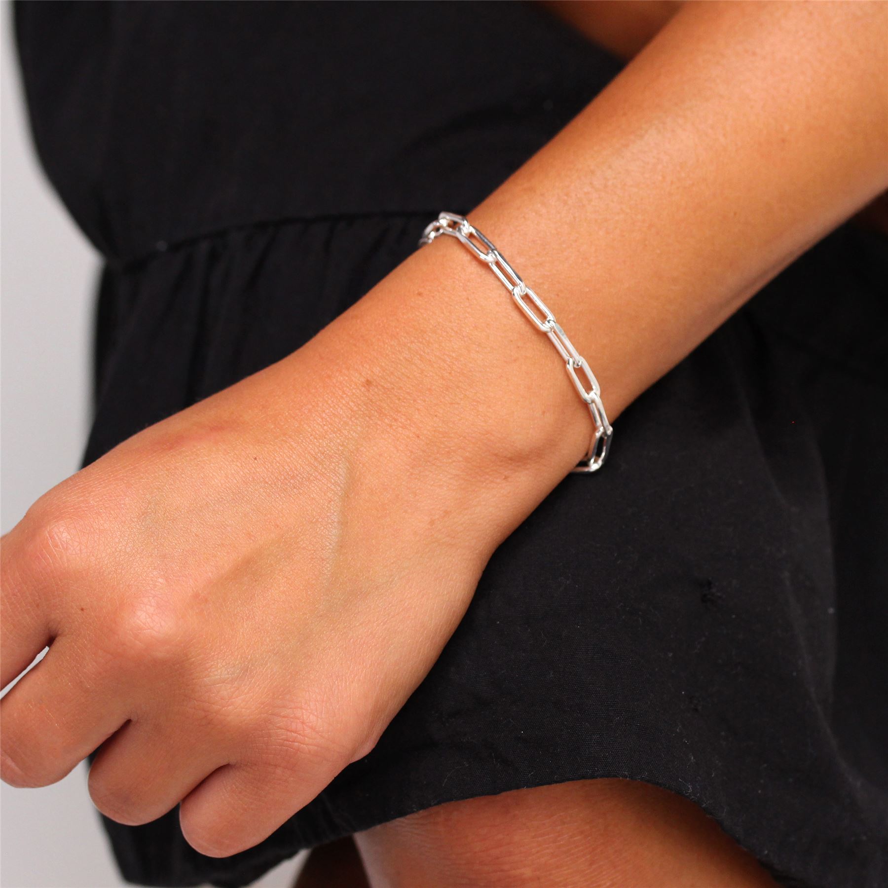 ◇HYERES LOR◇ Noaiyu Silver (W) Link Chain Bracelet S HL3B9 Designer fashion, Seoul-fully created | W Concept