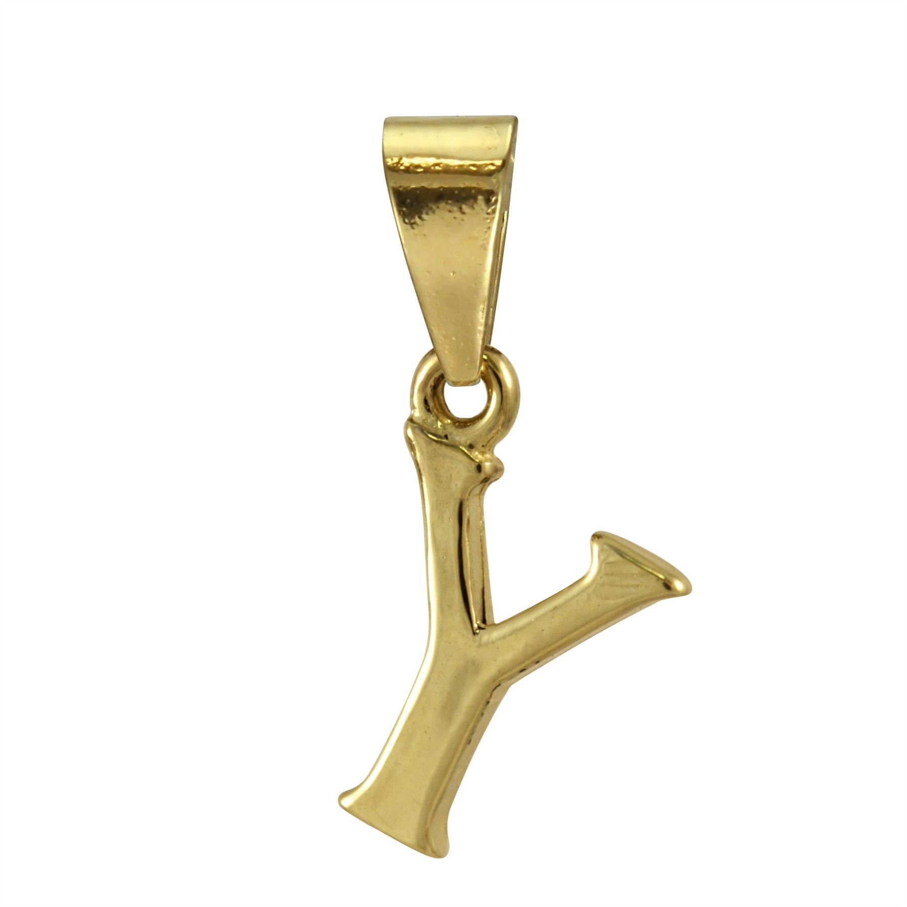 9ct Gold Alphabet Letter - Bail Charm / Pendant A - Z - Picture 26 of 27