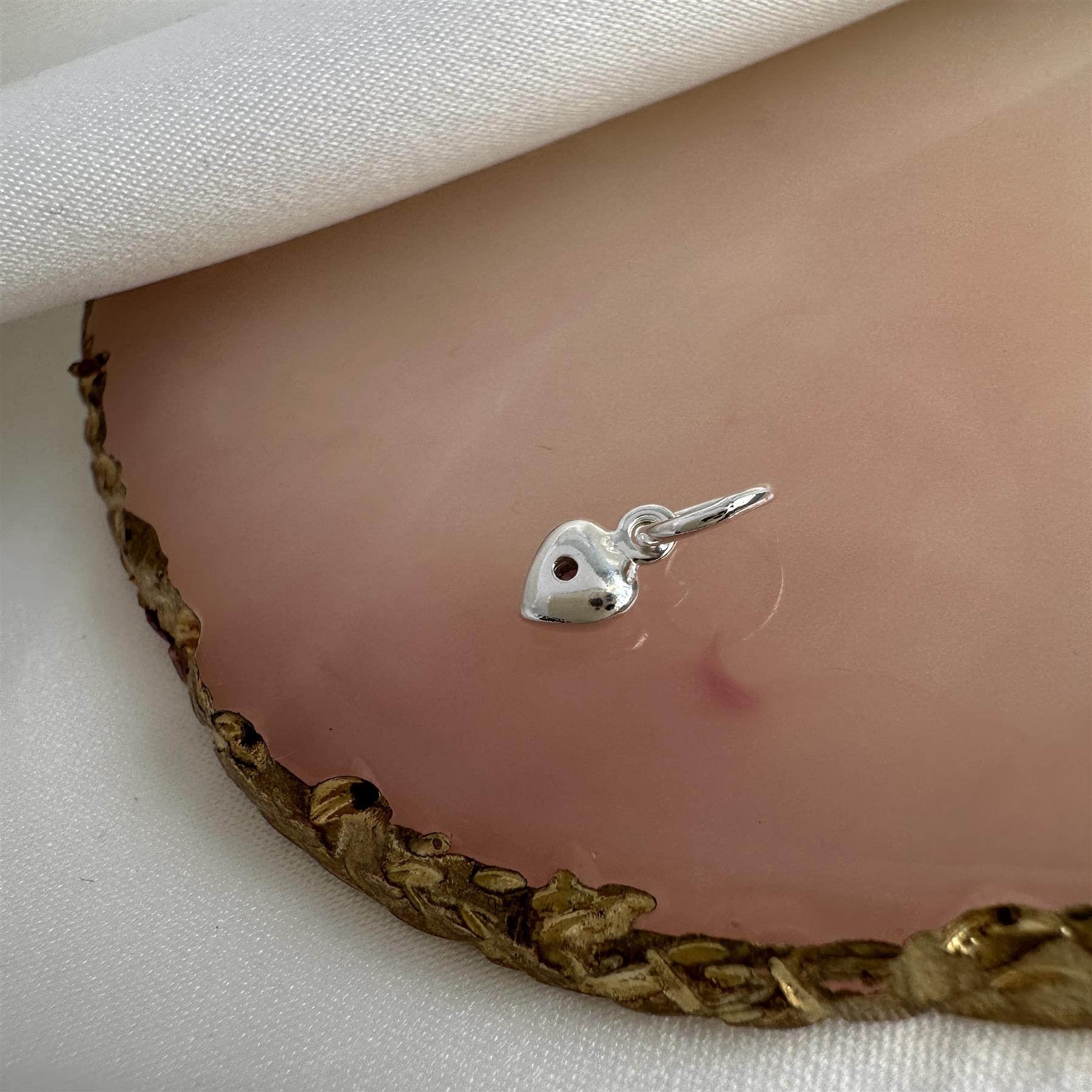 Charm Coeur Oxyde de Zirconium de Naissance en Argent 925/1000 - Foto 13 di 110