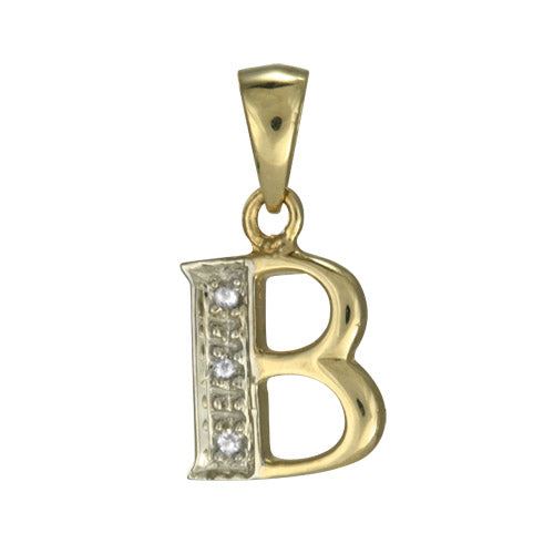 9ct Gold & Diamond Alphabet Letter Charm A - Z / Pendant / Initials / Charms - Picture 4 of 30
