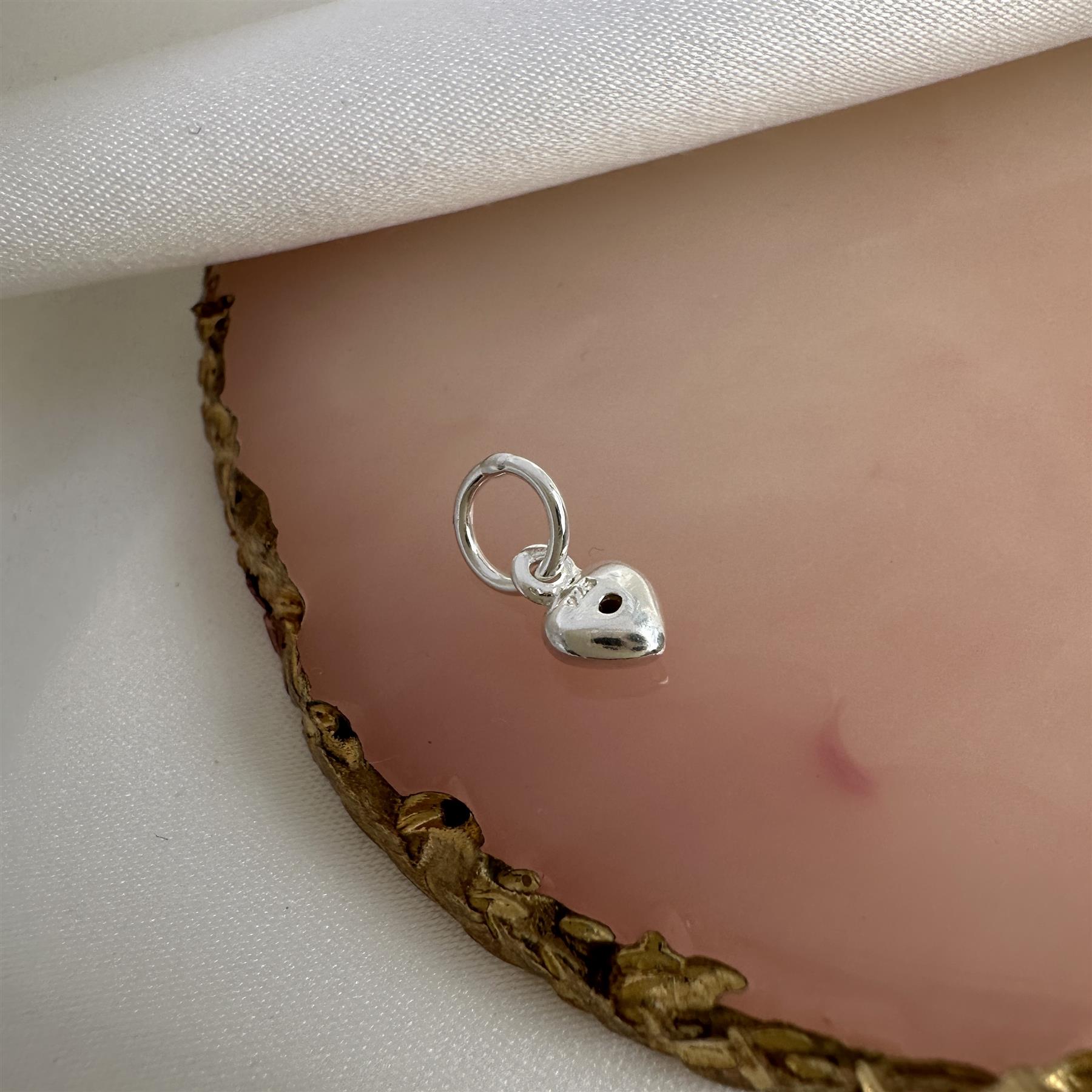Charm Coeur Oxyde de Zirconium de Naissance en Argent 925/1000 - Foto 47 di 110