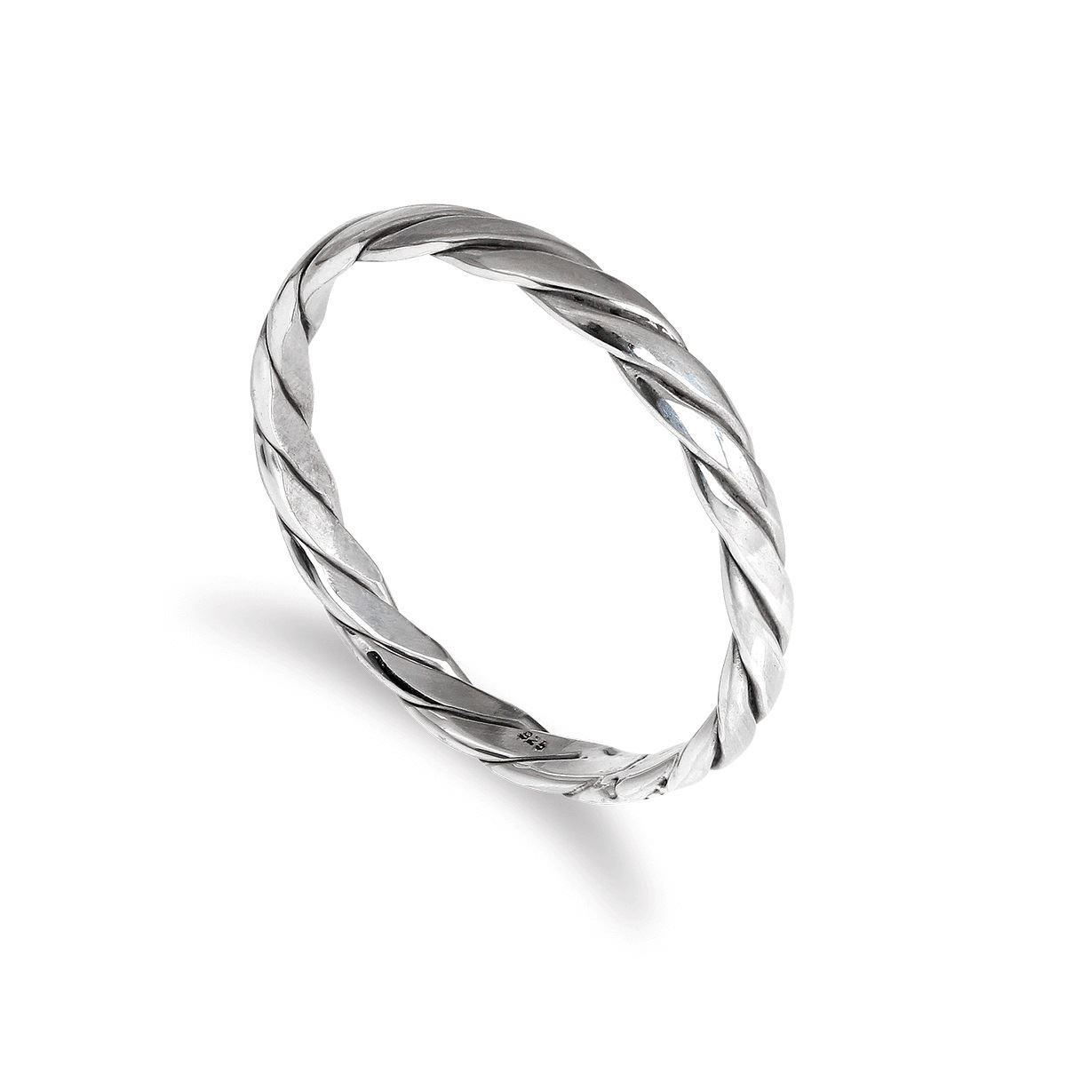 jewellerybox Bague Torsadée en Argent 925/1000 - Tailles 48 à 63 - Picture 31 of 42