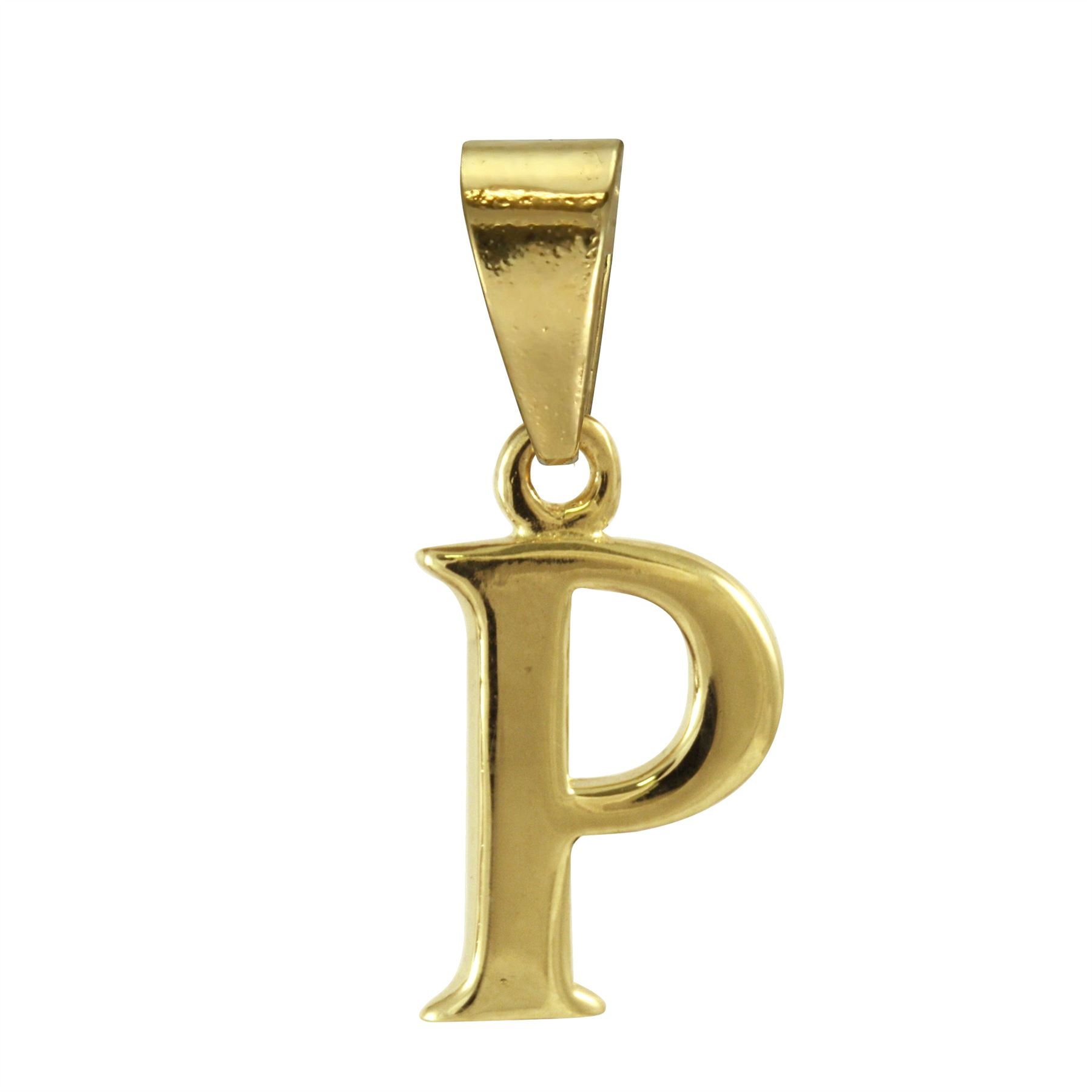 9ct Gold Alphabet Letter - Bail Charm / Pendant A - Z - Picture 17 of 27
