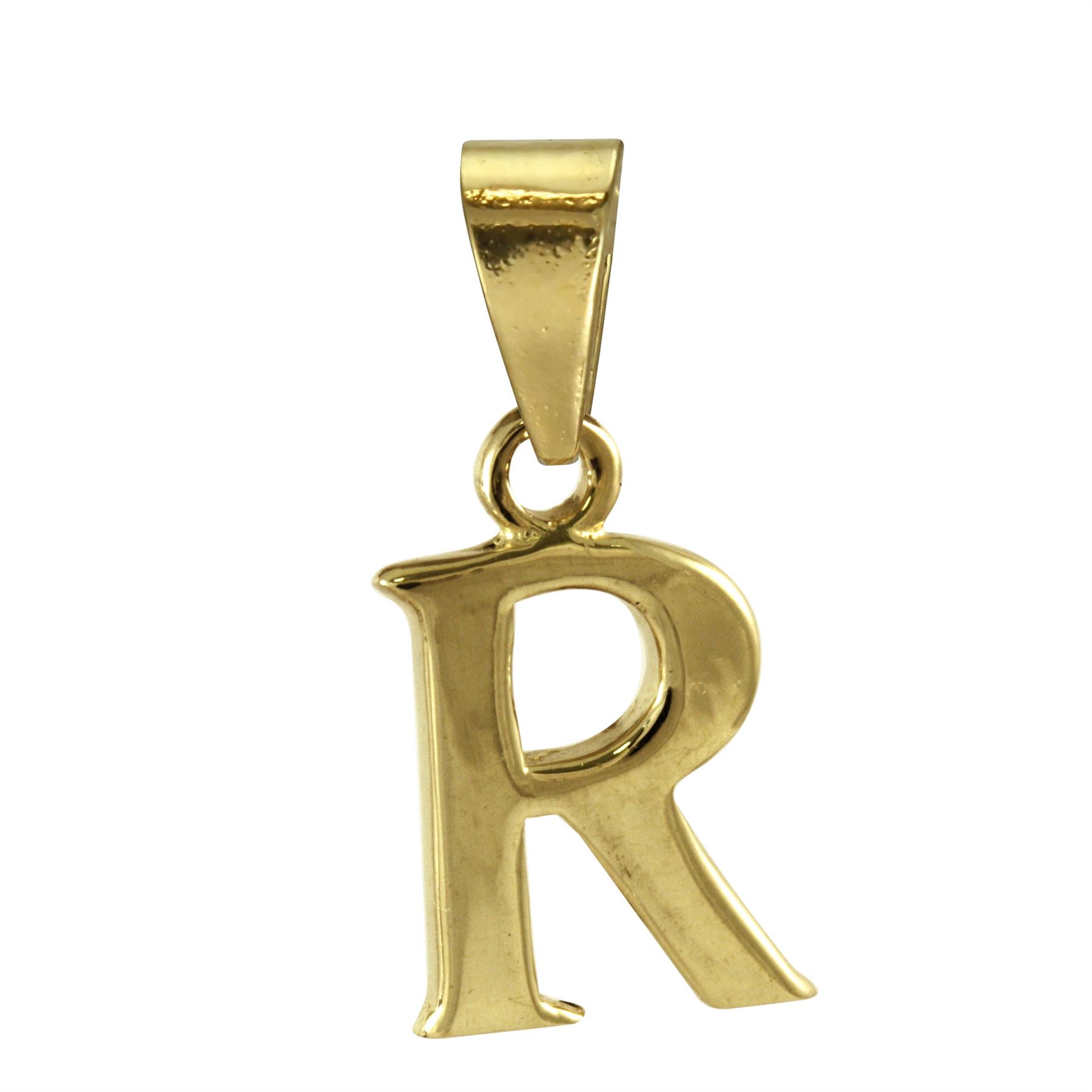 9ct Gold Alphabet Letter - Bail Charm / Pendant A - Z - Picture 19 of 27