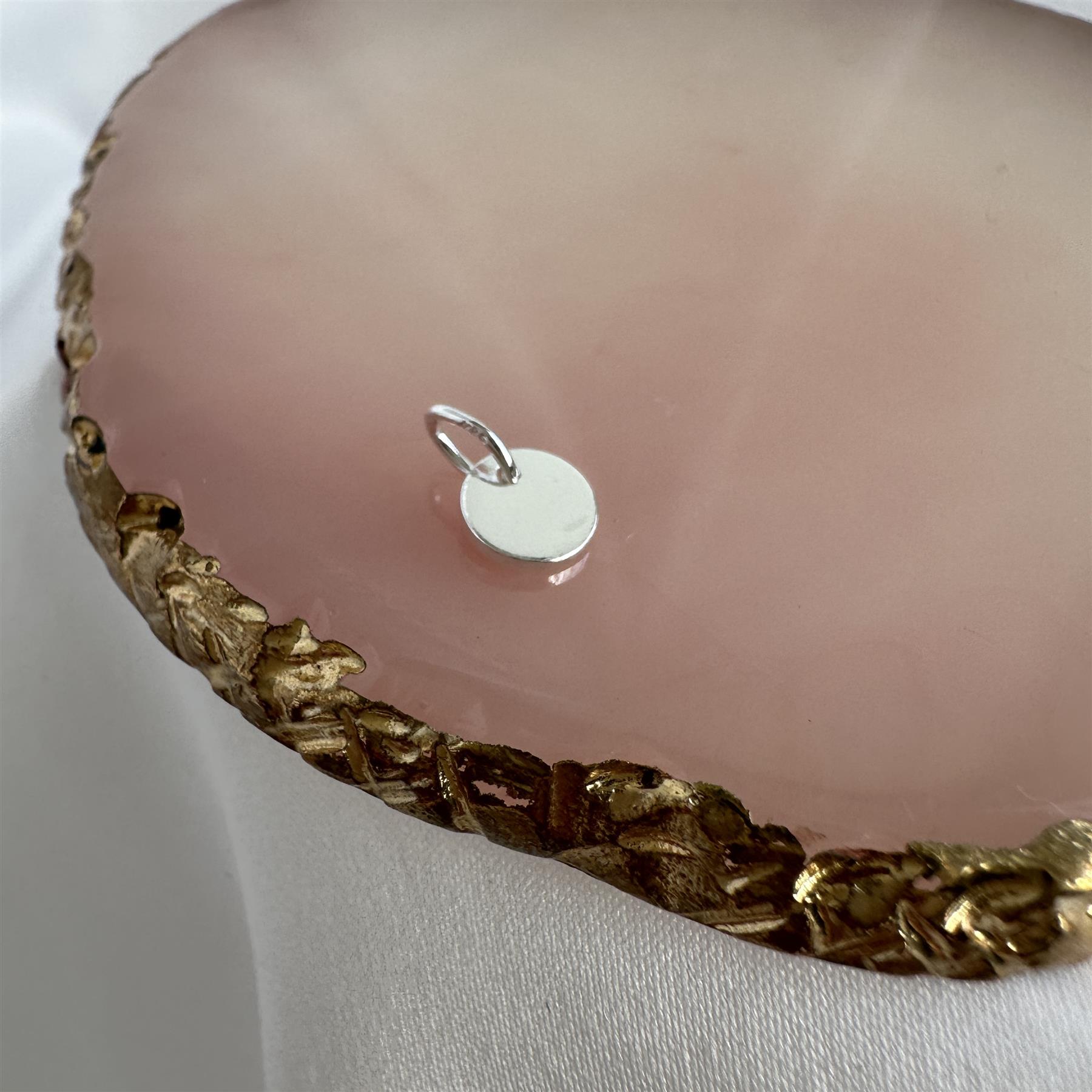 Tiny Sterling Silver Round Disc Charm