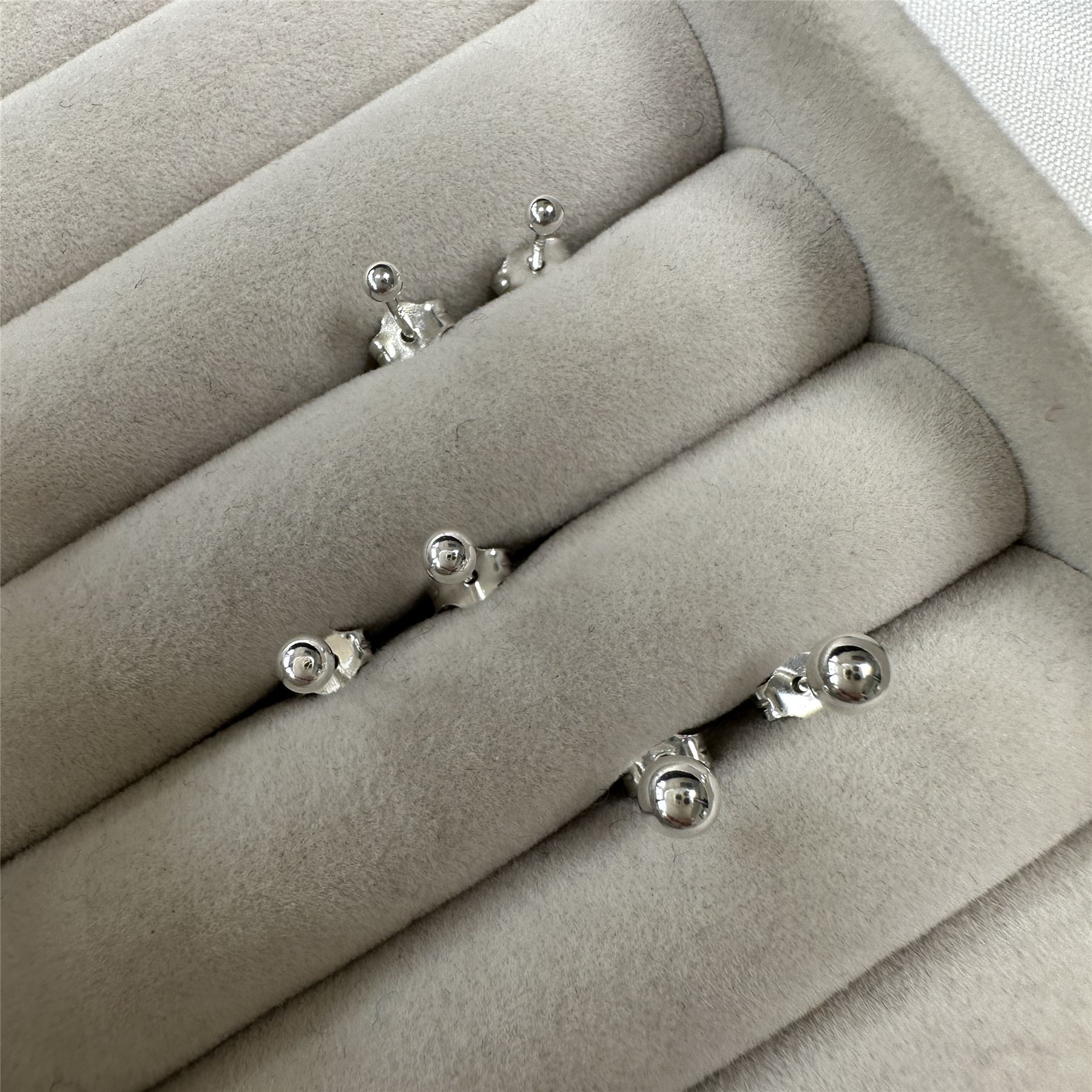 Sterling Silver Hoop Sleeper Earrings | 8mm - 50mm | Small - Large - Picture 20 of 71