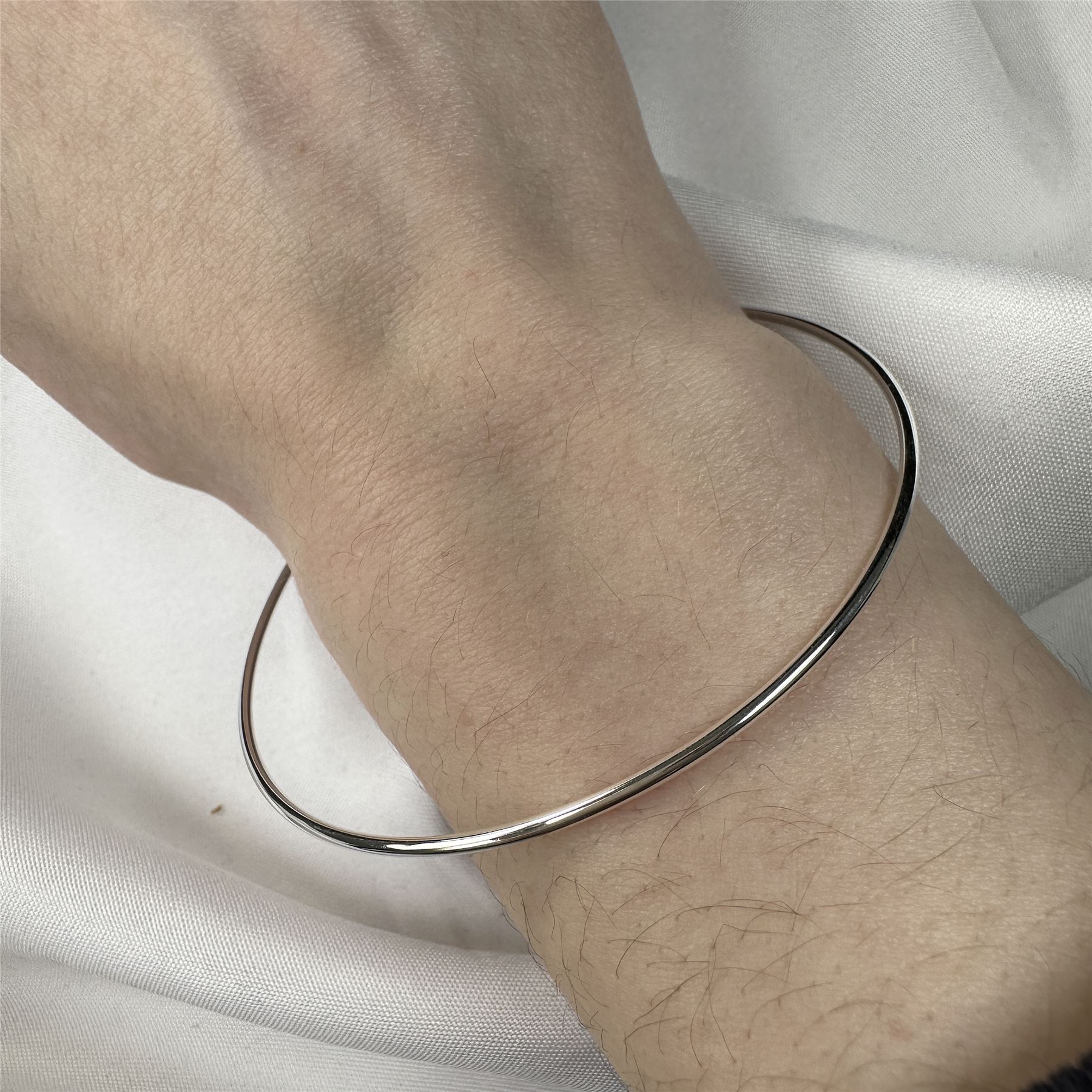 Bracelet Jonc en Argent 925/1000 6,8cm
