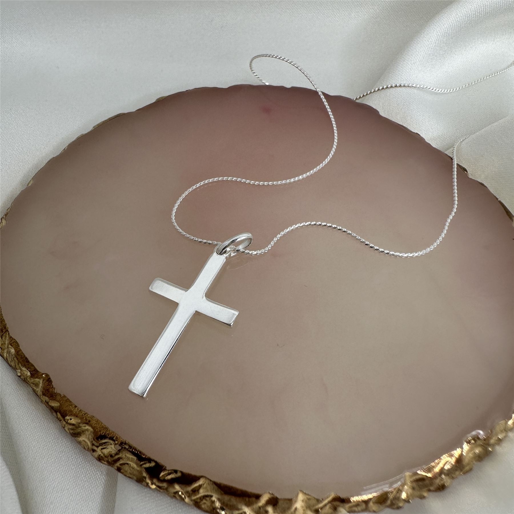 Collier et Pendentif Croix en Argent 925/1000 - 41 à 56cm - Picture 76 of 99
