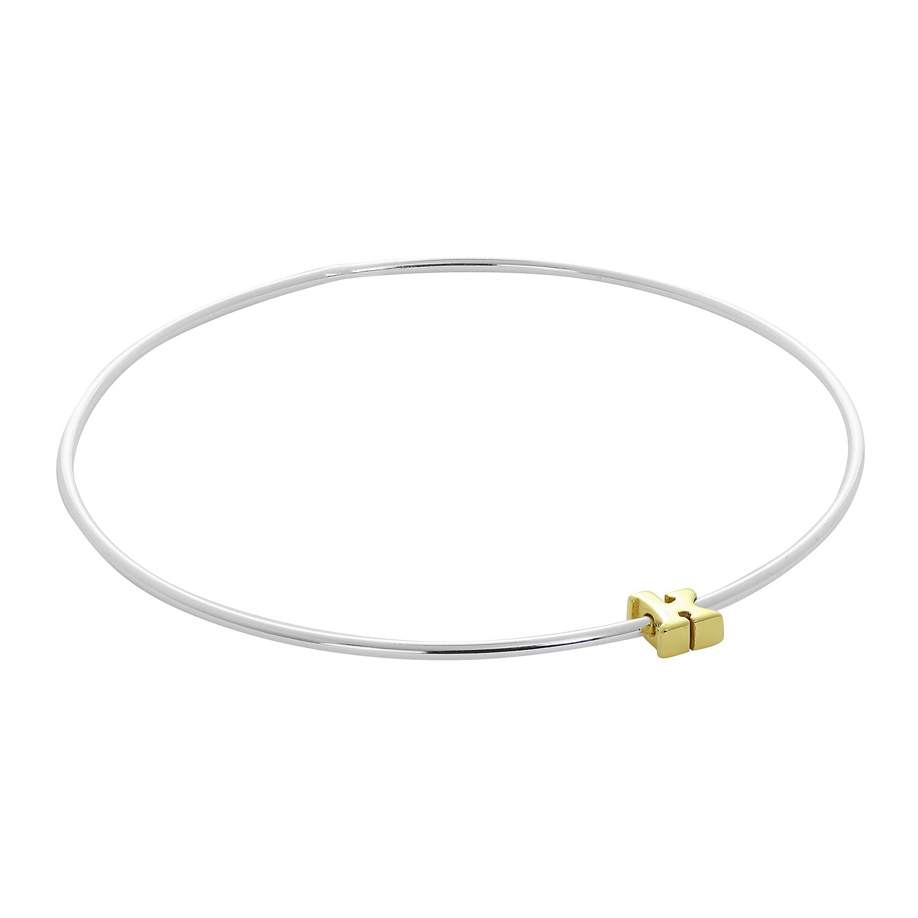 Sterling Silber Stapel Armreif mit Alphabet Buchstaben Perle A-Z & Herz - Bild 25 von 60