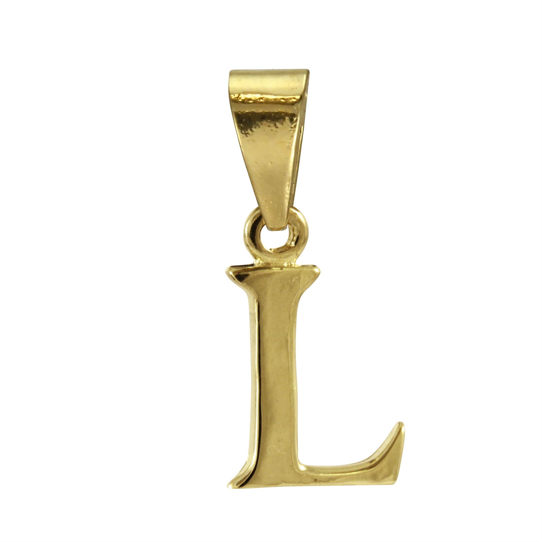 9ct Gold Alphabet Letter - Bail Charm / Pendant A - Z - Picture 13 of 27